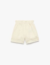 Pamuklu Beli Lastikli Basic Şort