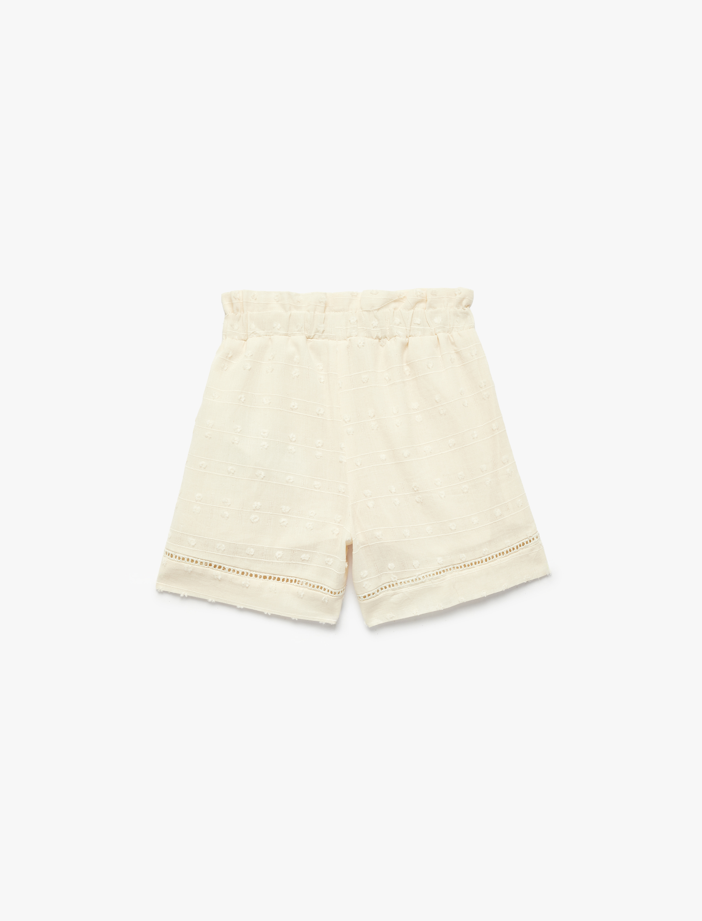  Kız Bebek Pamuklu Beli Lastikli Basic Şort