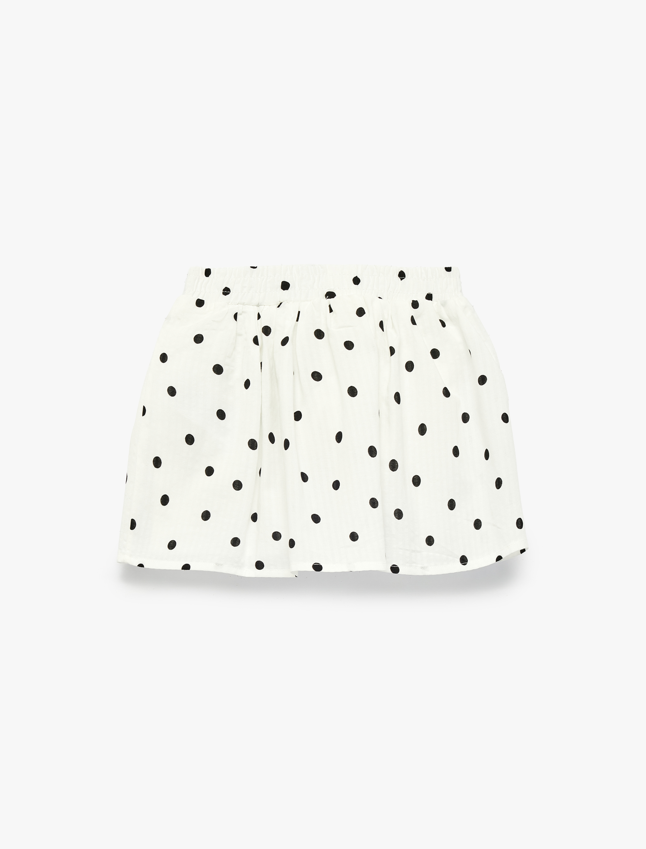  Kız Bebek Pamuklu Pileli A Kesim Puantiyeli Etek