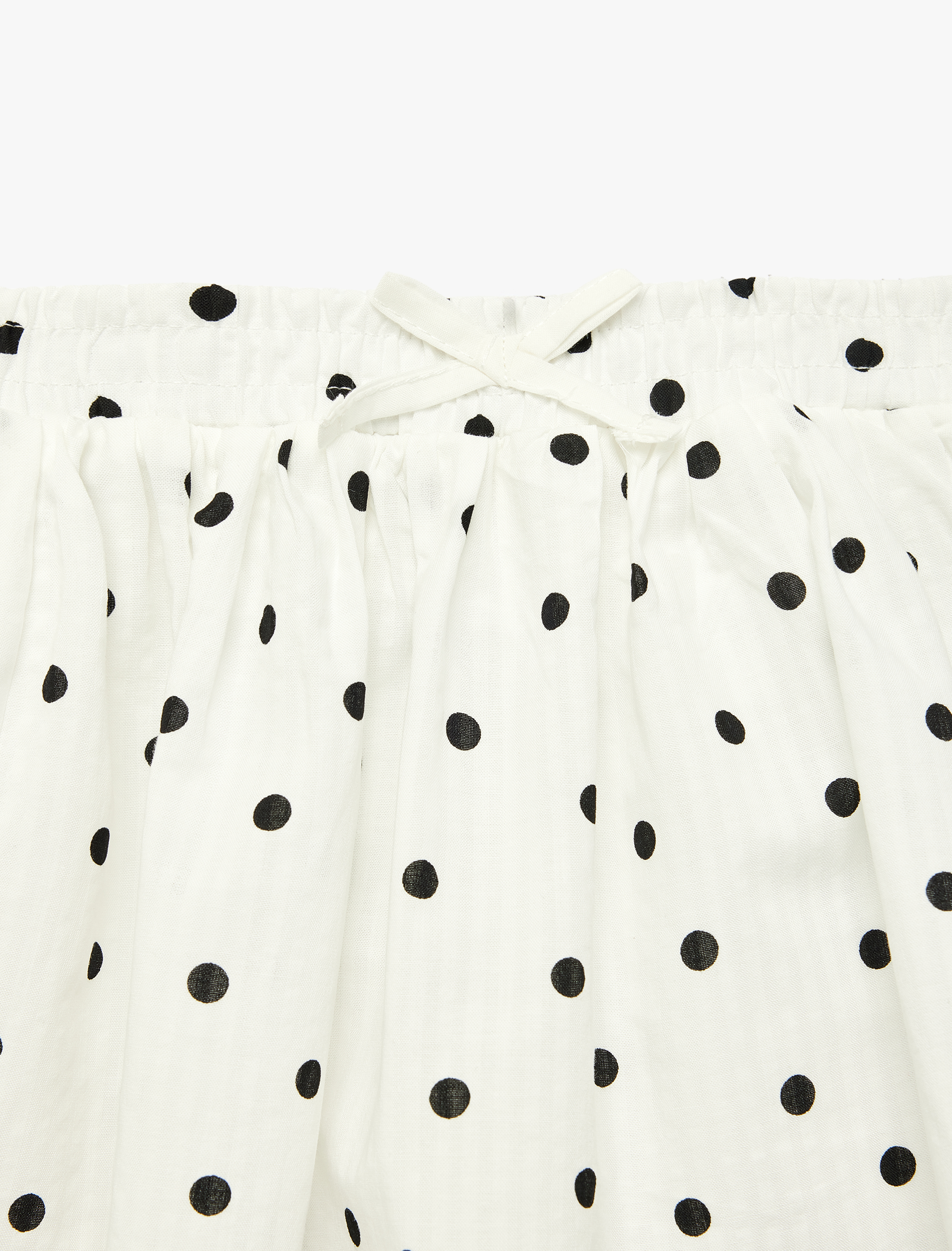  Kız Bebek Pamuklu Pileli A Kesim Puantiyeli Etek