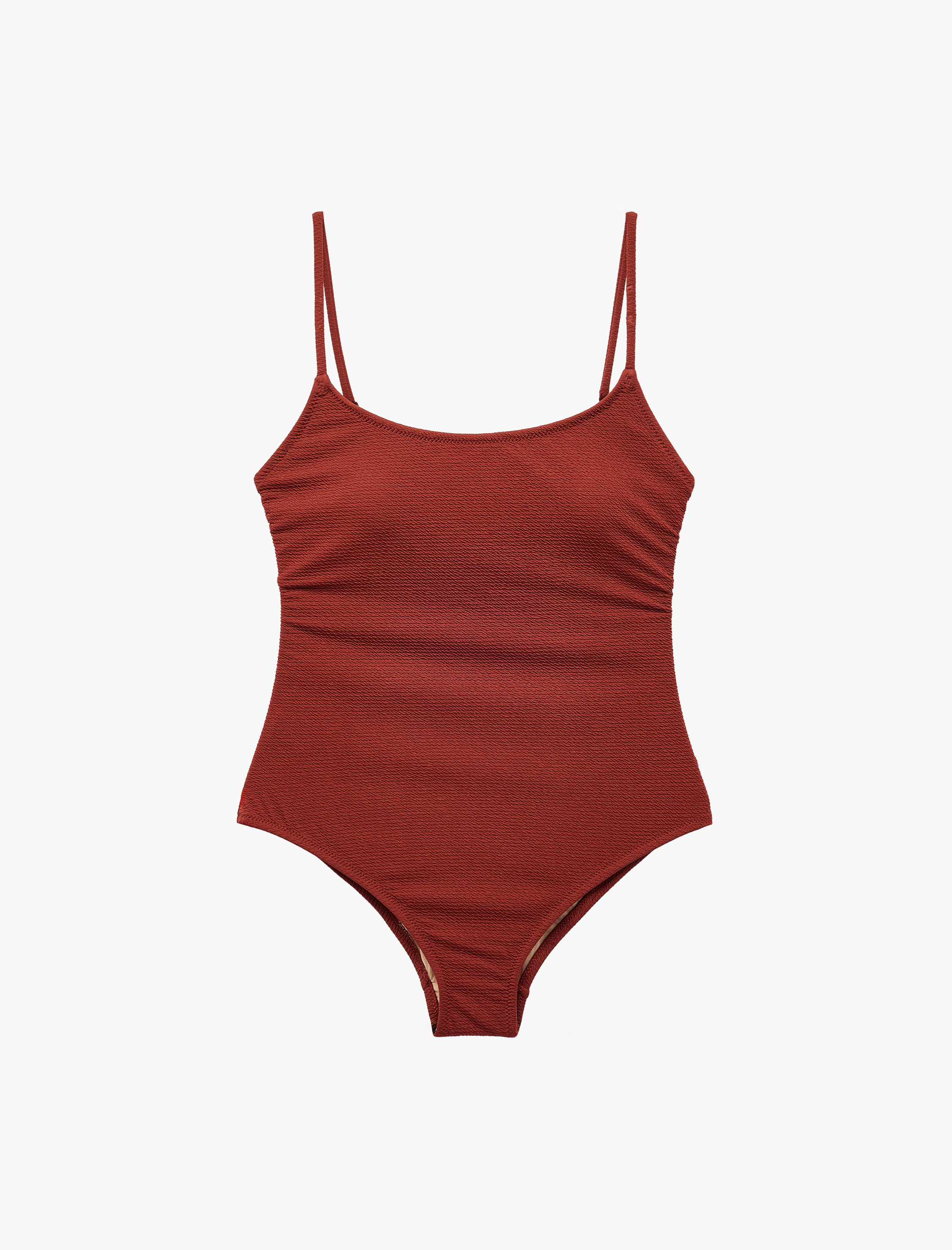   İnce Askılı Bisiklet Yaka Mayo