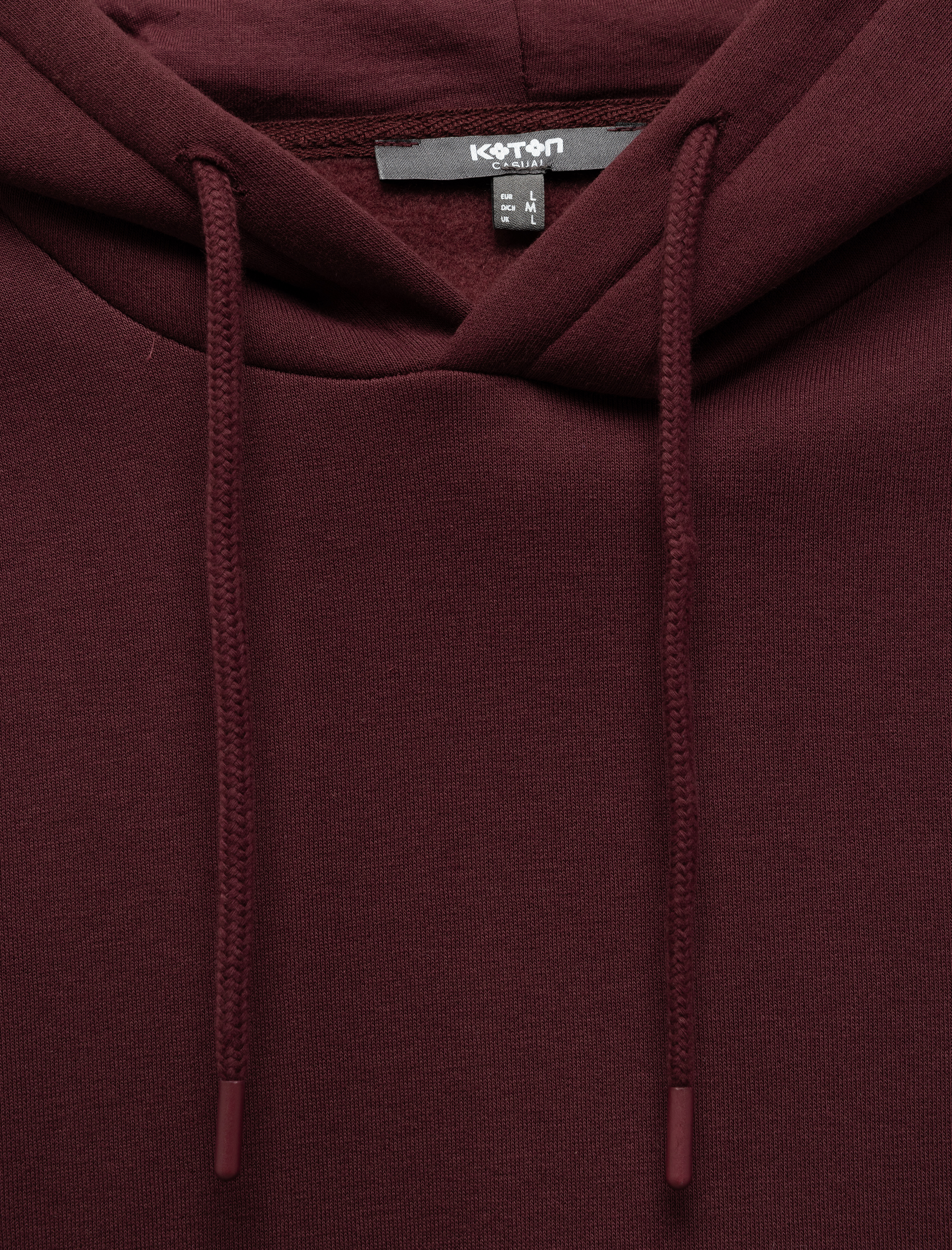   Reglan Kollu Pamuk Karışımlı Kapşonlu Şardonlu Dikiş Detaylı Basic Hoodie