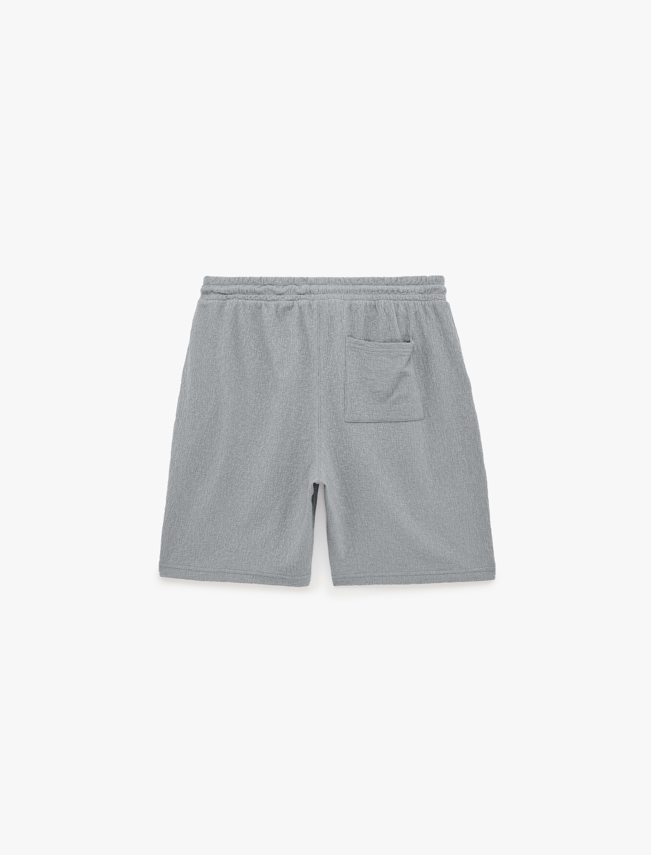   Regular Fit Pamuklu Cepli Bermuda Beli Bağcıklı Şort