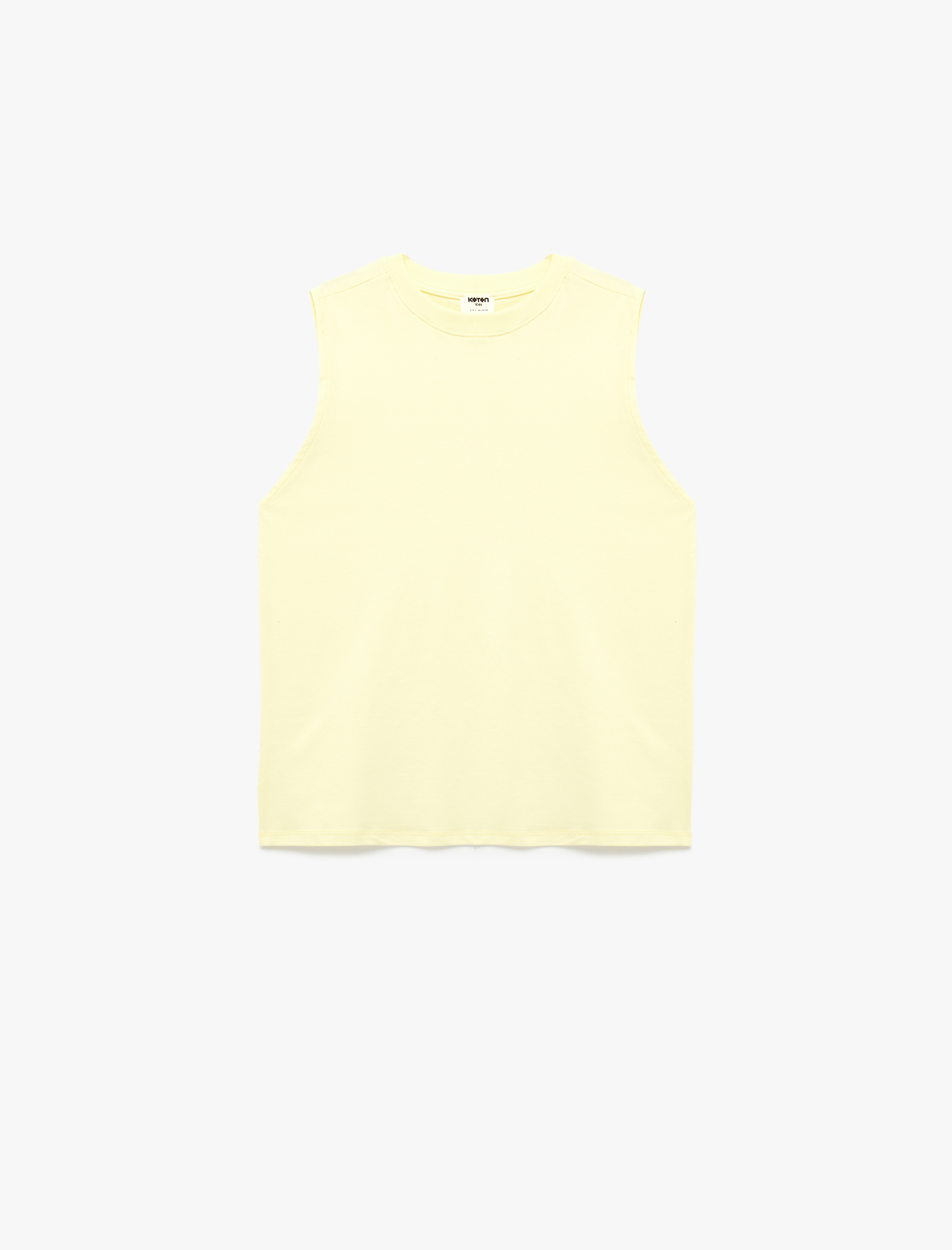  Erkek Çocuk Pamuklu Kolsuz Bisiklet Yaka Basic Atlet