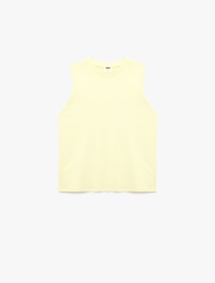 Pamuklu Kolsuz Bisiklet Yaka Basic Atlet