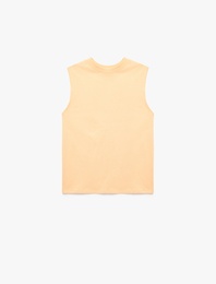 Pamuklu Kolsuz Bisiklet Yaka Basic Atlet