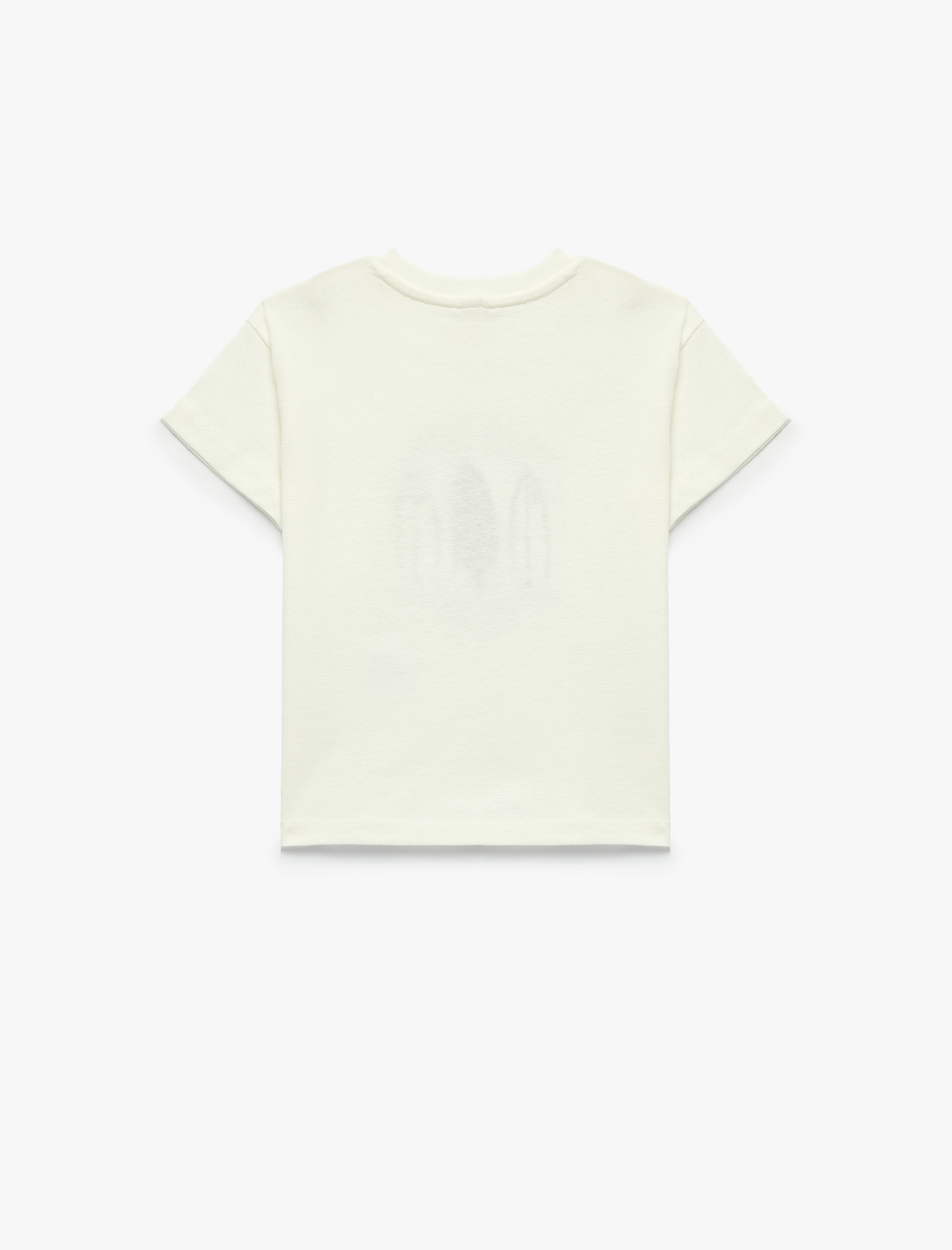  Erkek Bebek Pamuklu Kısa Kollu Bisiklet Yaka Baskılı Tişört