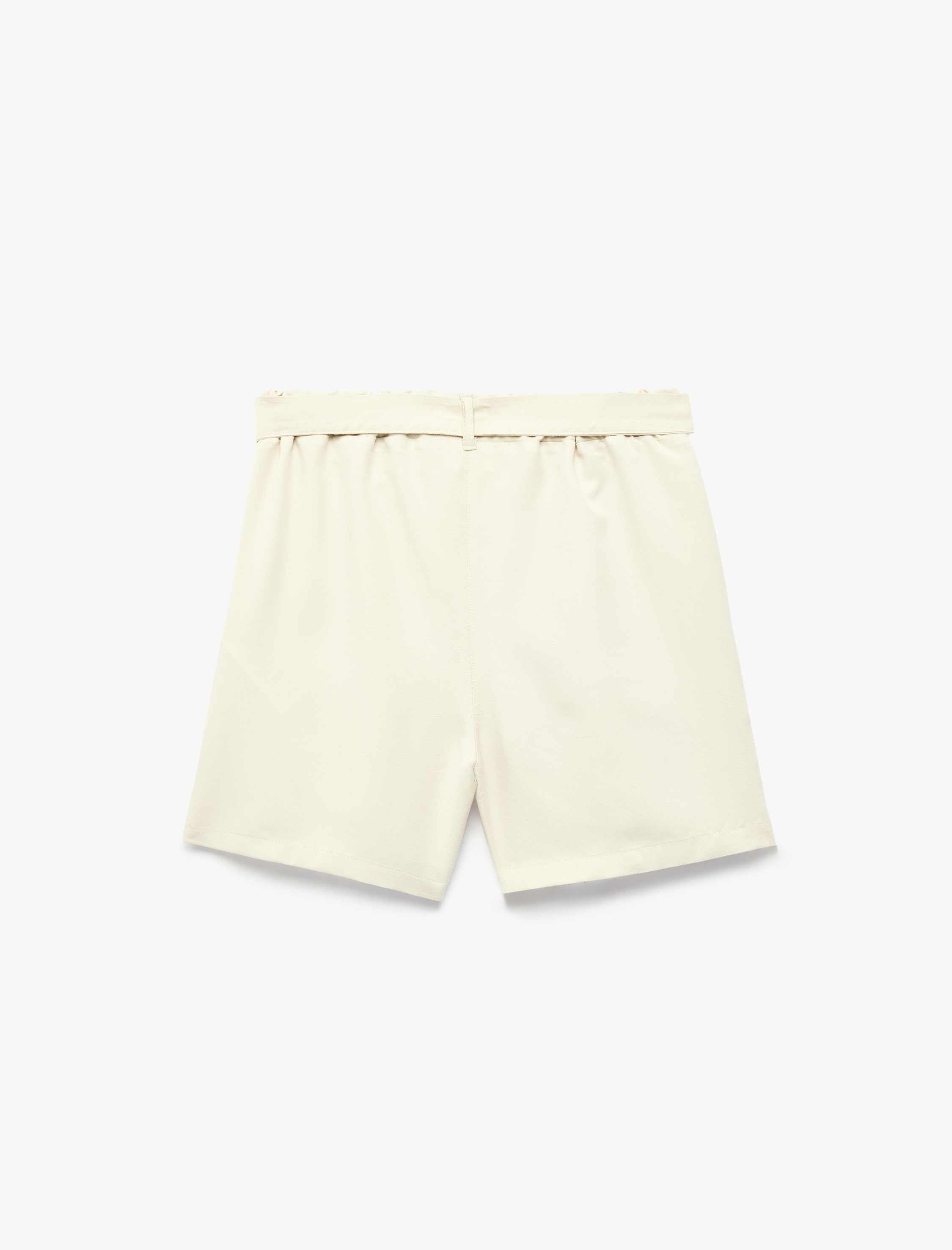  Kız Çocuk Fiyonklu Tencel™ Kumaş Aplike Cepli Şort