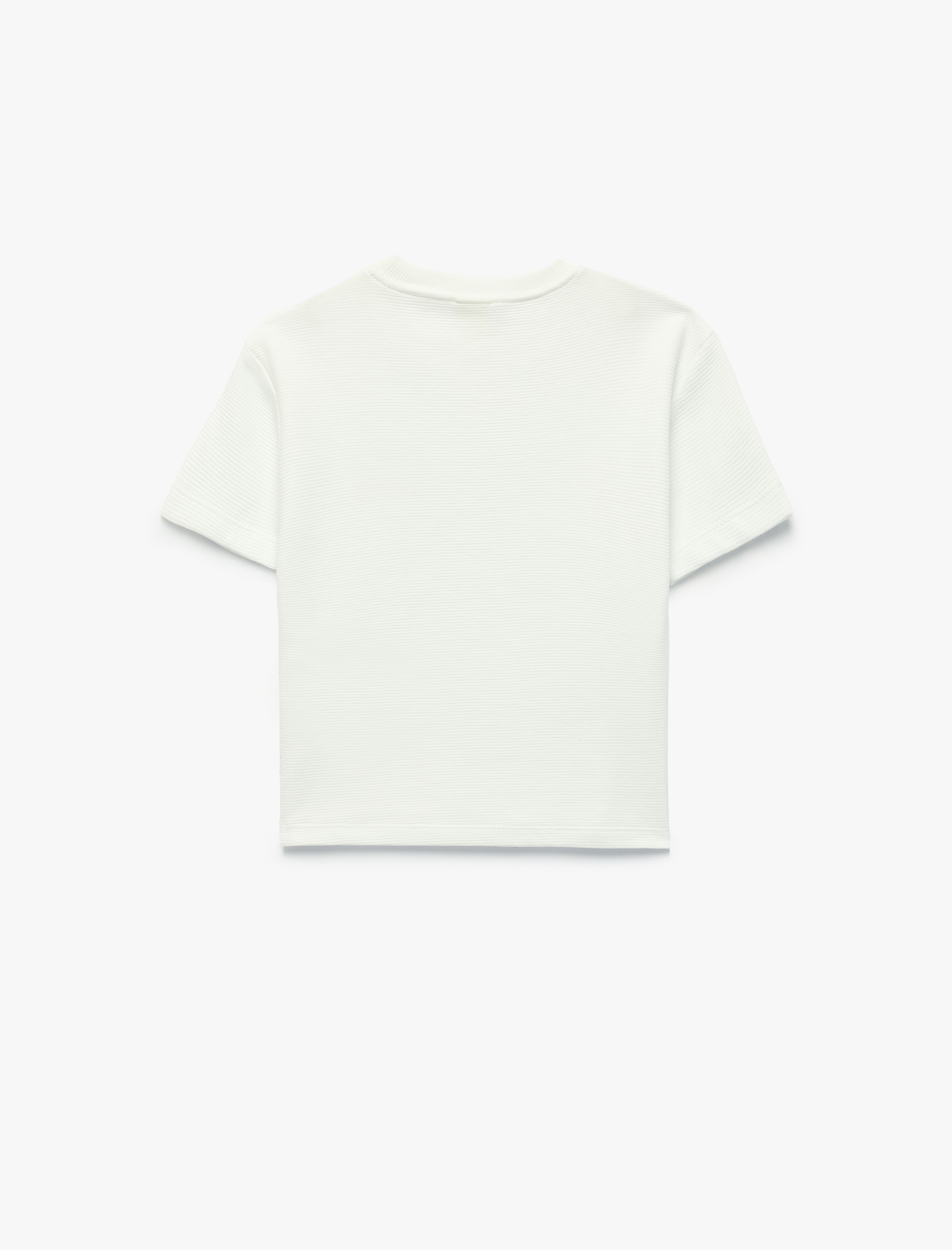  Erkek Bebek Pamuklu Kısa Kollu Bisiklet Yaka Baskılı Tişört