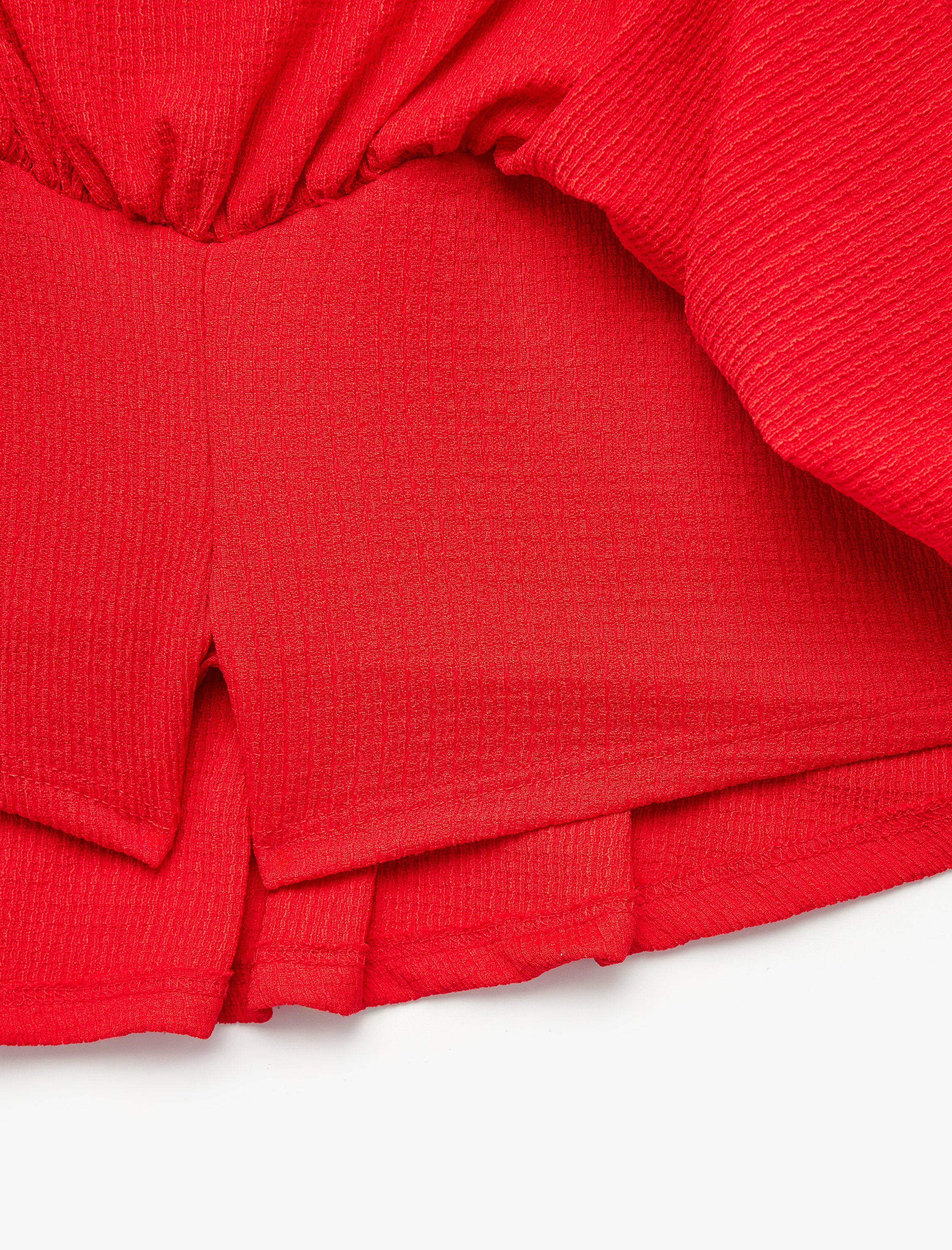  Kız Çocuk Bürümcük Kumaş Volanlı Şortlu Etek