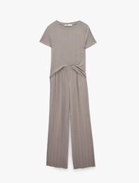 Kısa Kollu Karkorse Pijama Takımı