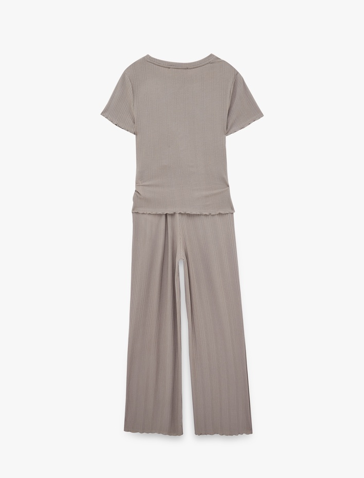  Kısa Kollu Karkorse Pijama Takımı