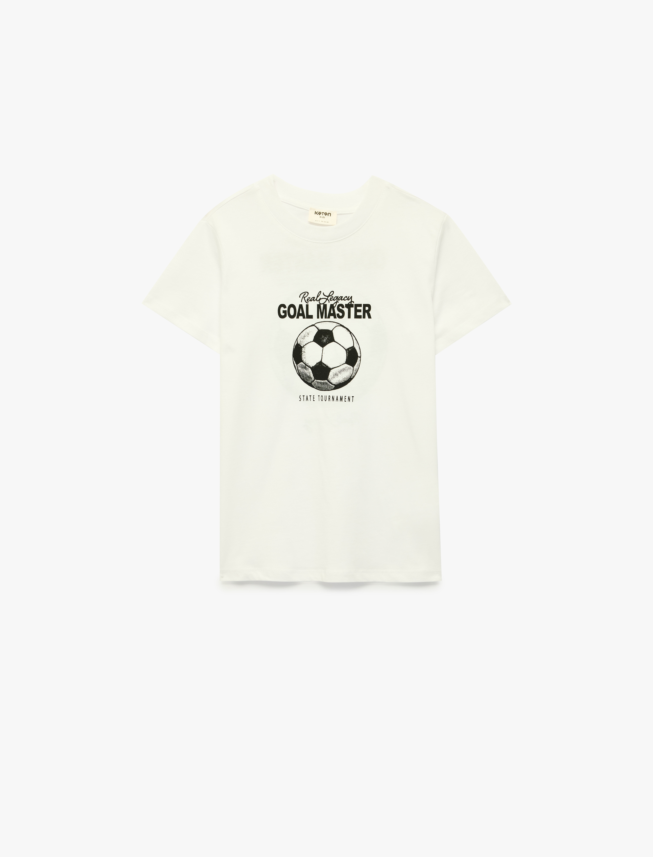  Erkek Çocuk Kısa Kollu Bisiklet Yaka Pamuklu Baskılı Tişört