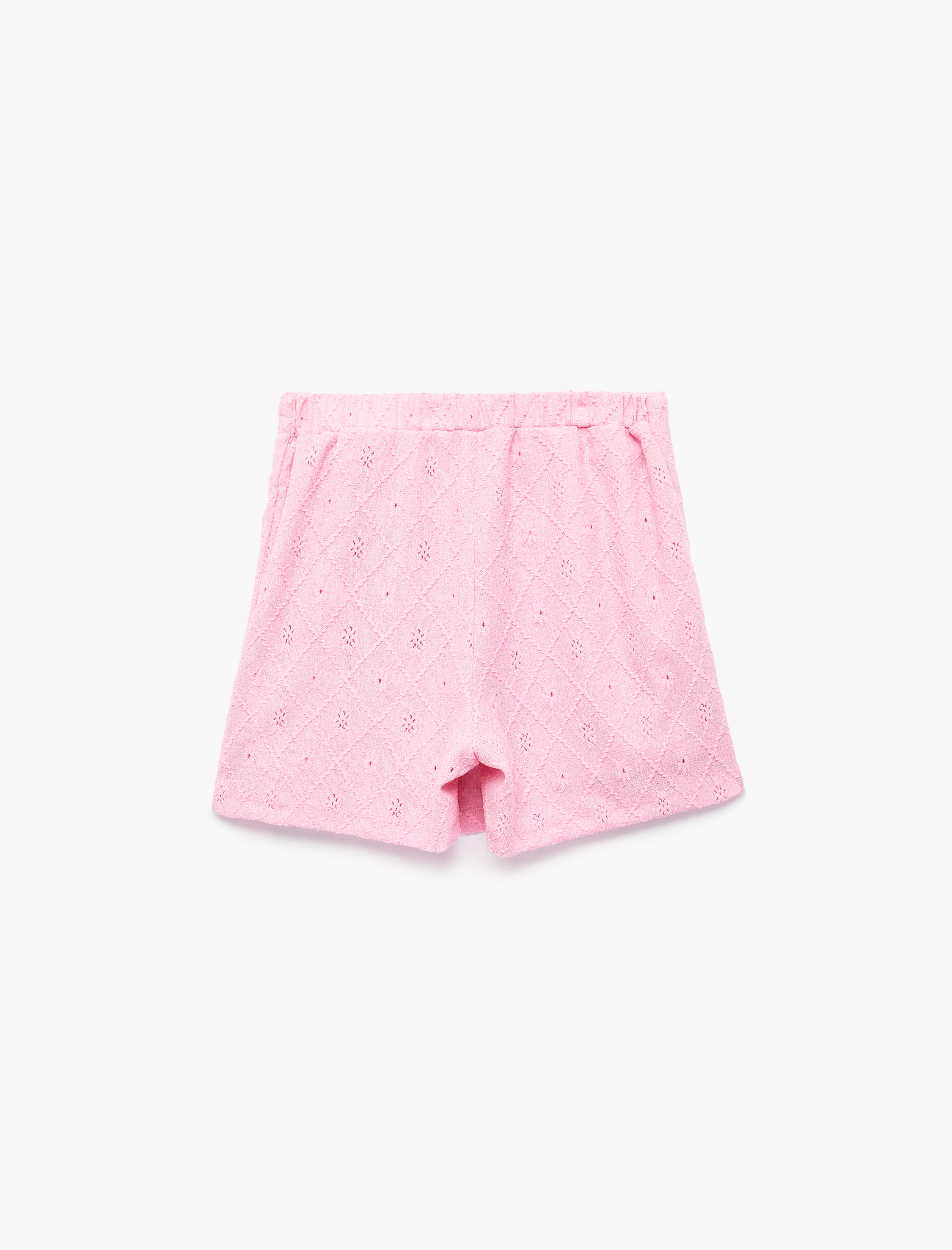  Kız Çocuk Fiyonk Detaylı Brodeli Şort Etek