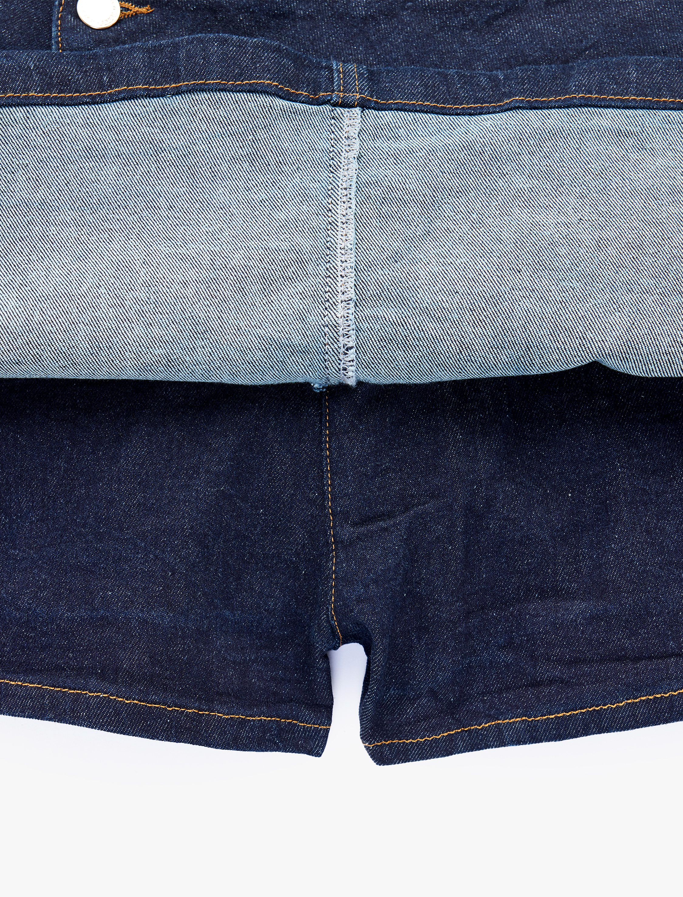   Cep Detaylı Rahat Kalıp Denim Mini Etek