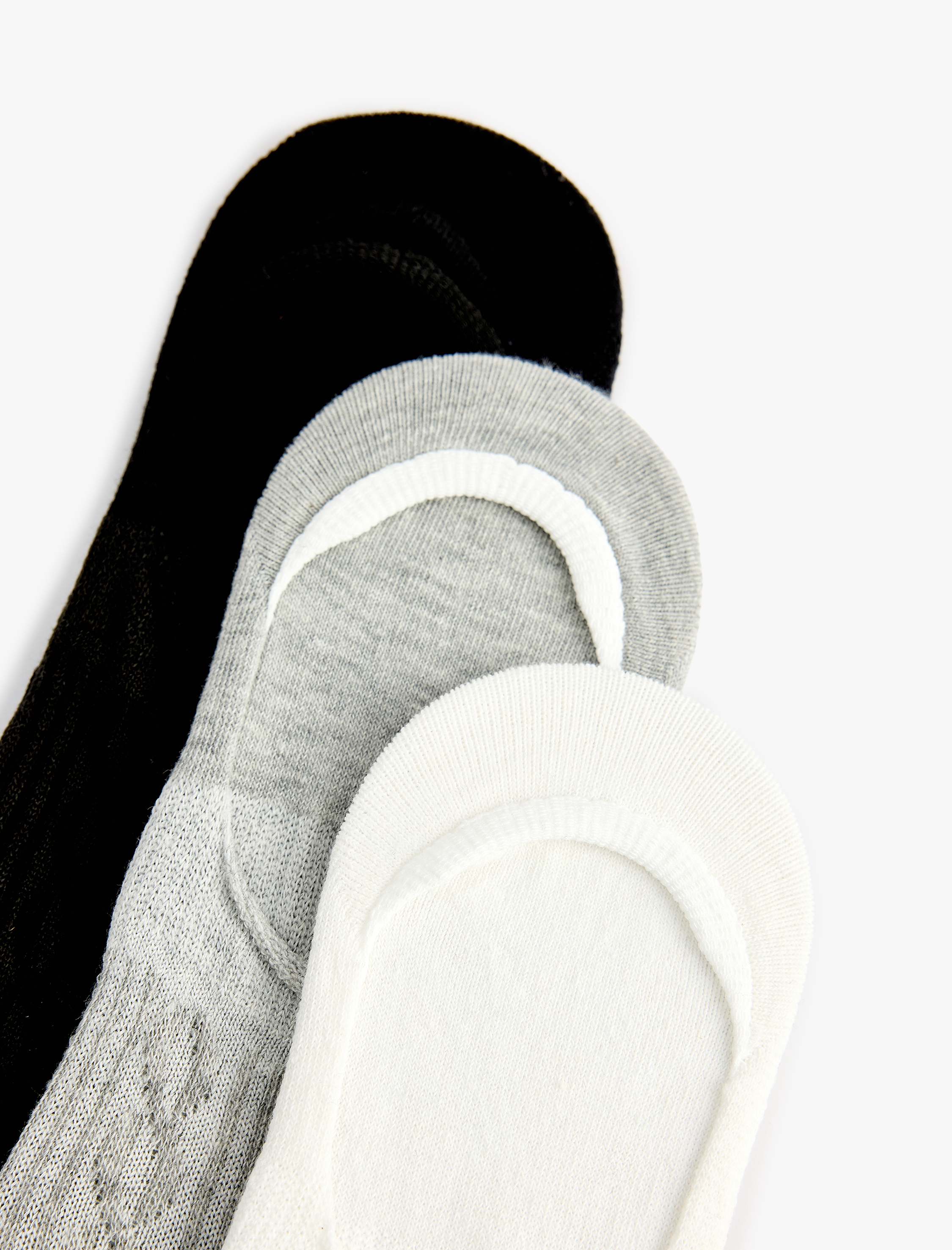  Kadın Balıksırtı Dokulu Çok Renkli 3'lü Spor Çorap Seti