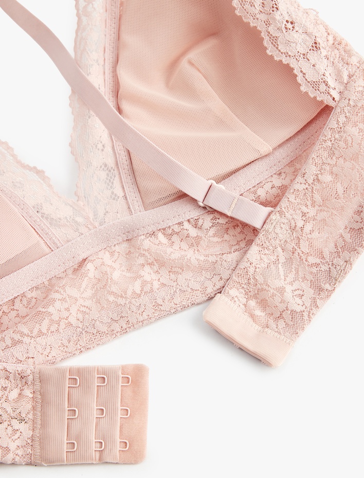  Rahat Kalıp Dolgusuz Balensiz Dantelli Sütyen