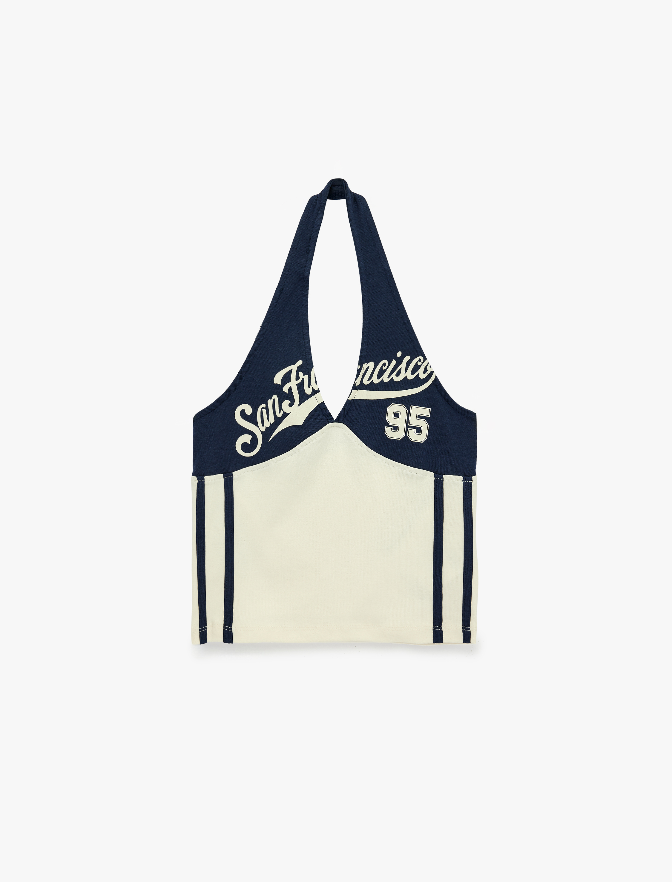   Slim Fit Baskılı Kolsuz Halter Yaka Atlet