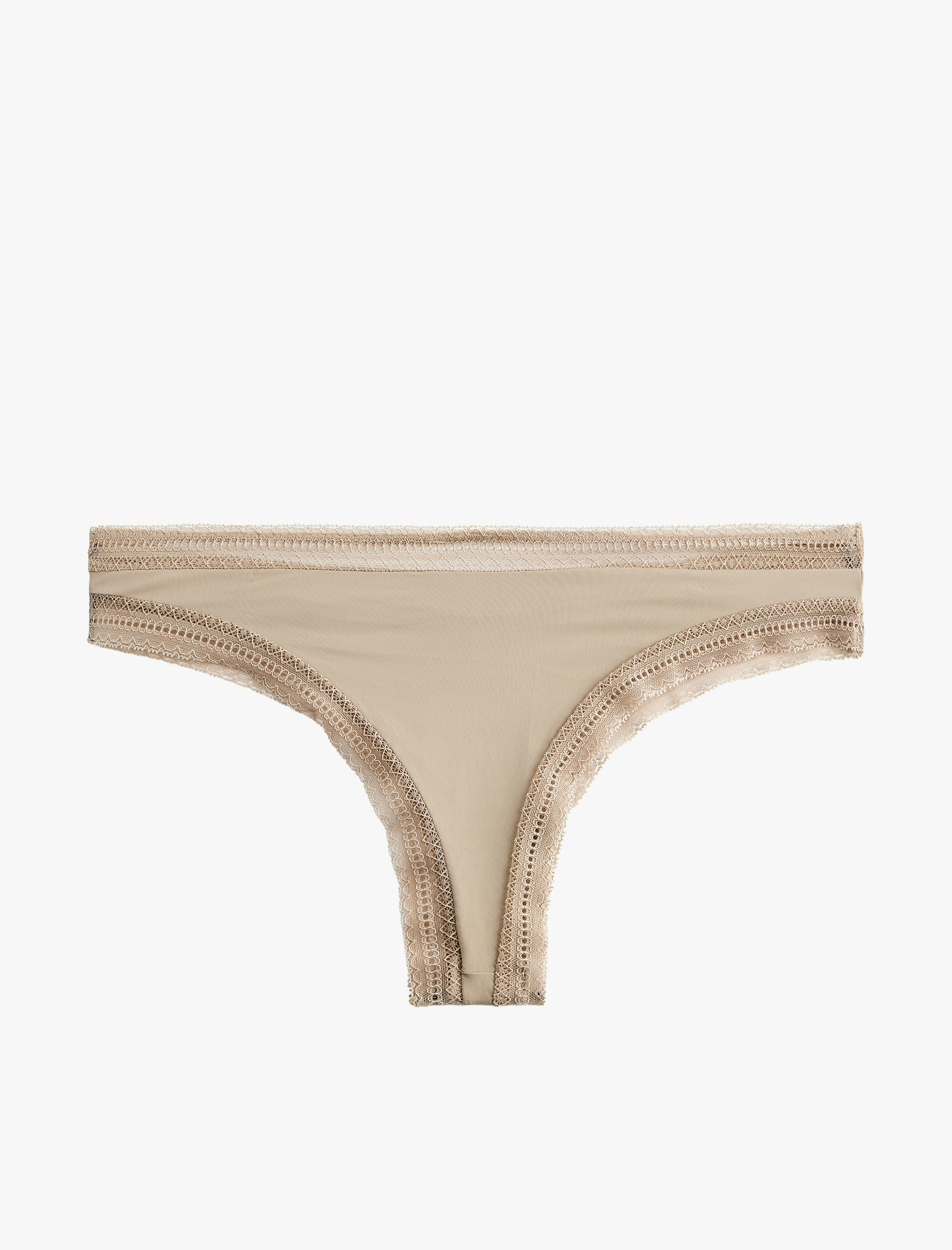   Rahat Kalıp Dantel Detaylı String Külot