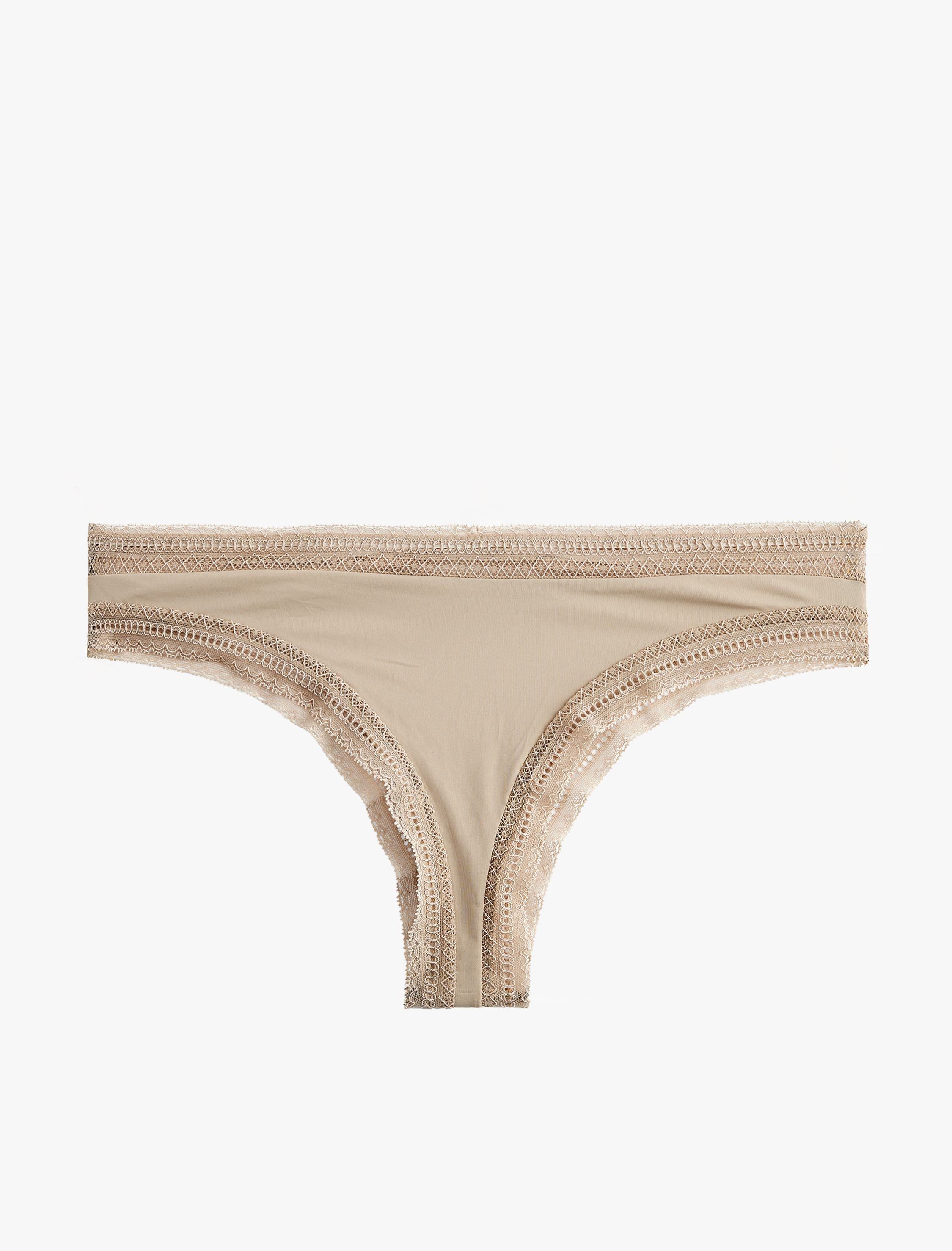   Rahat Kalıp Dantel Detaylı String Külot