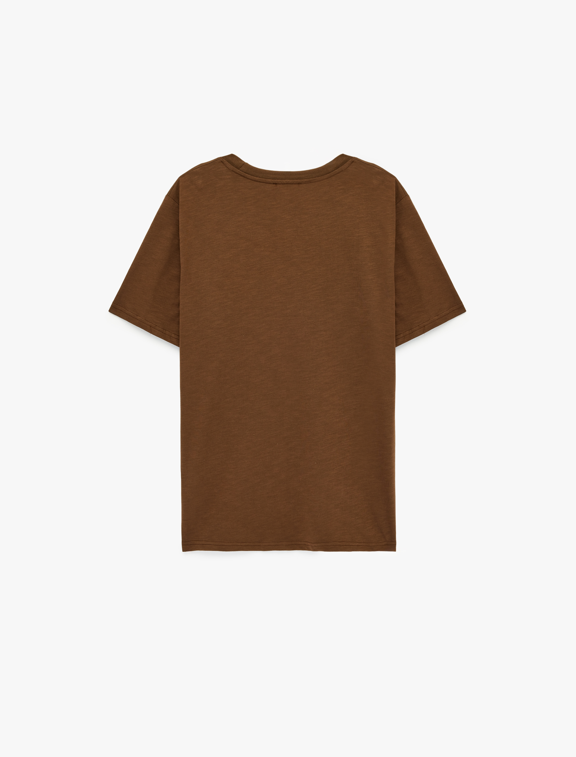   Pamuklu Regular Fit Kısa Kollu Bisiklet Yaka Baskılı Tişört