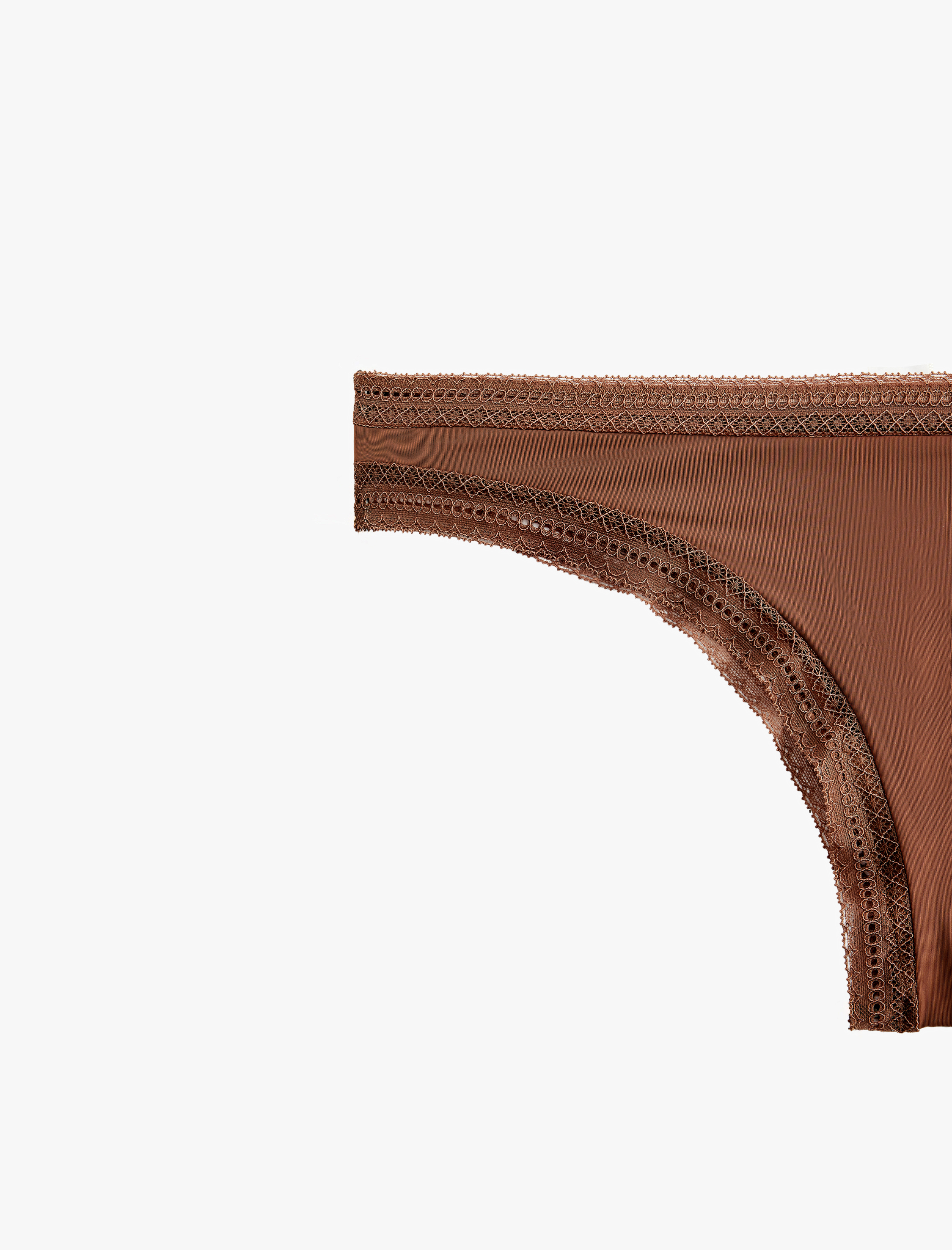   Rahat Kalıp Dantel Detaylı String Külot