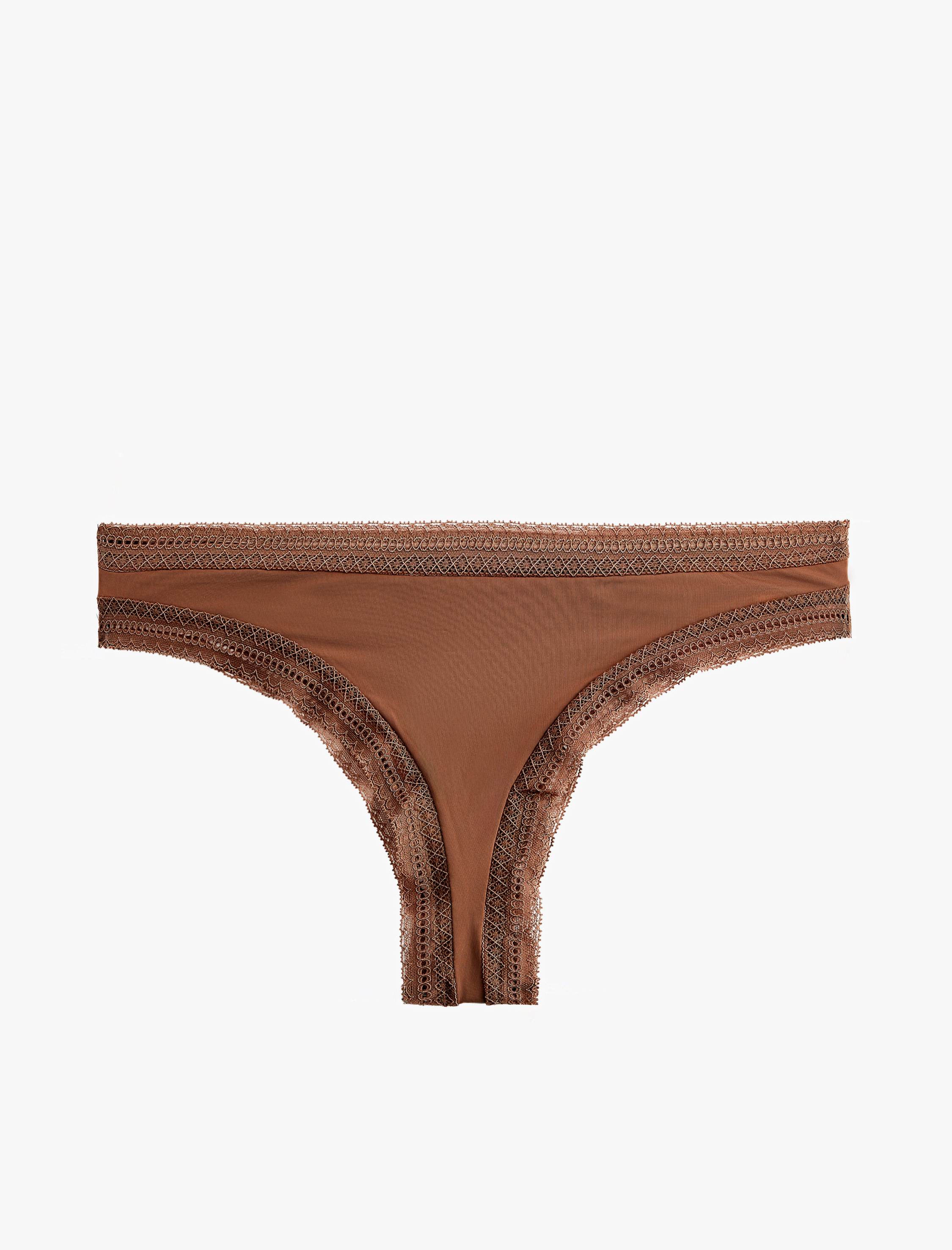   Rahat Kalıp Dantel Detaylı String Külot