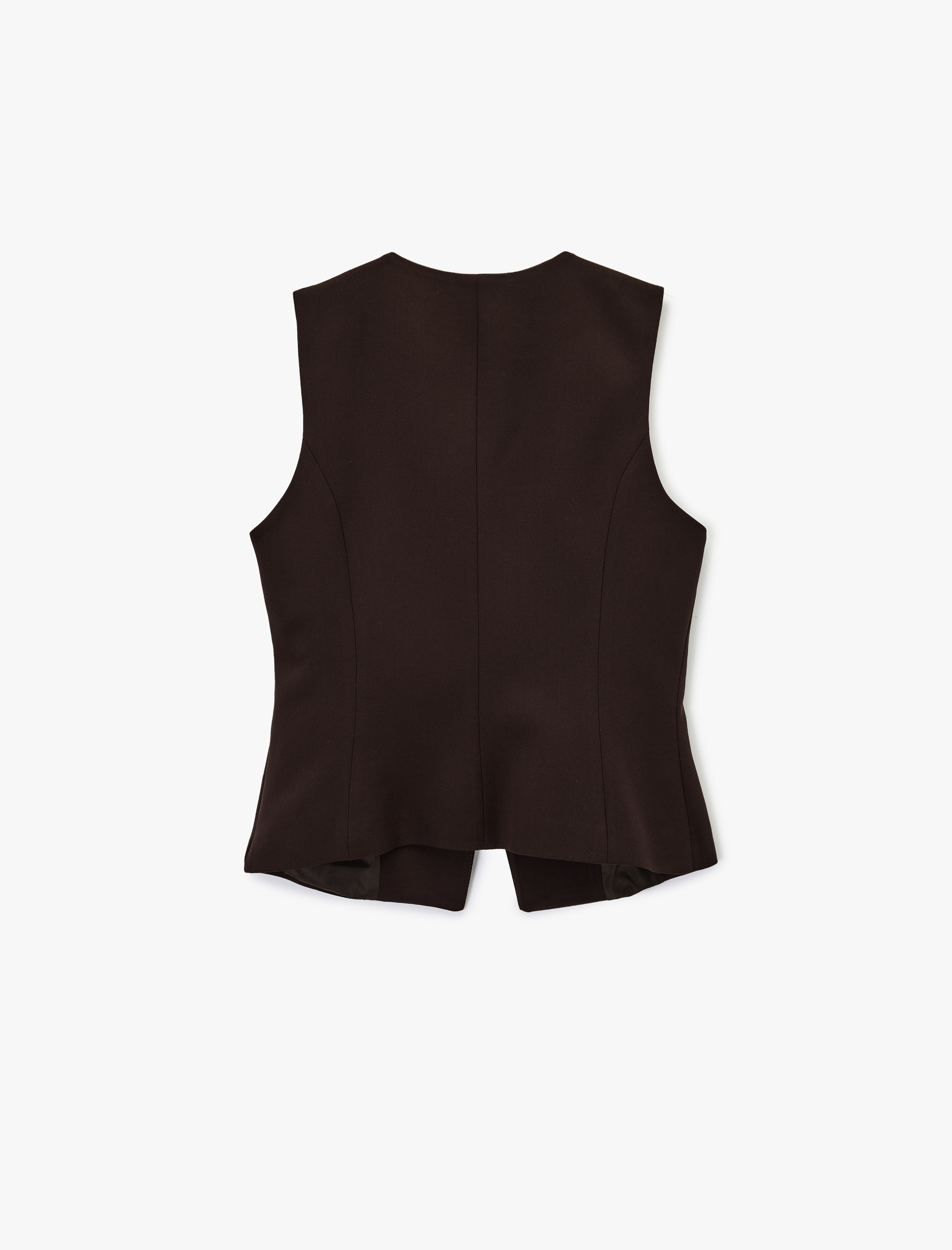   Bisiklet Yaka Düğmeli Slim Fit Blazer Yelek