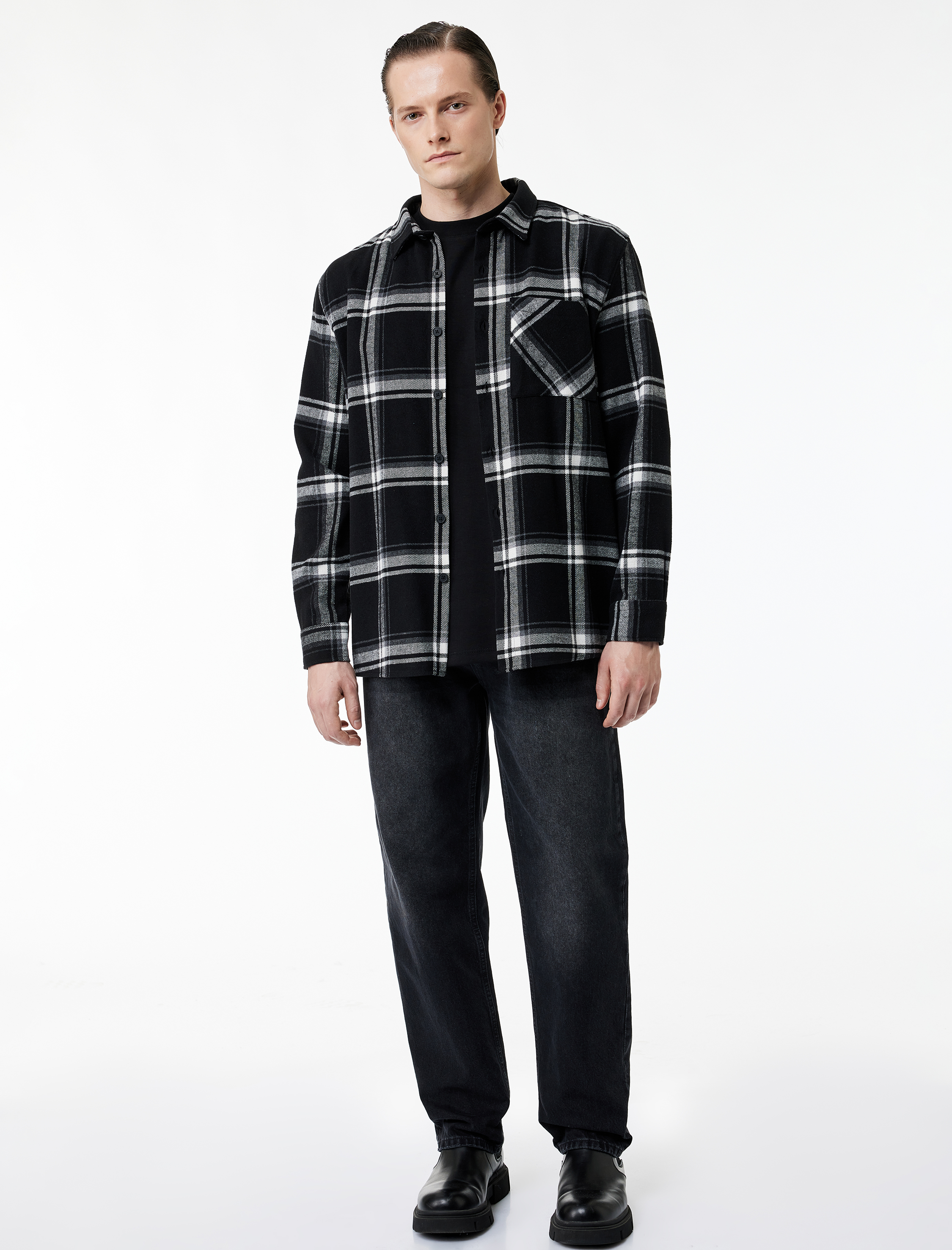   Pamuklu Normal Bel Vintage Straight Fit Jean Pantolon