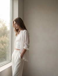 Pamuklu U Yaka Slim Fit Atlet