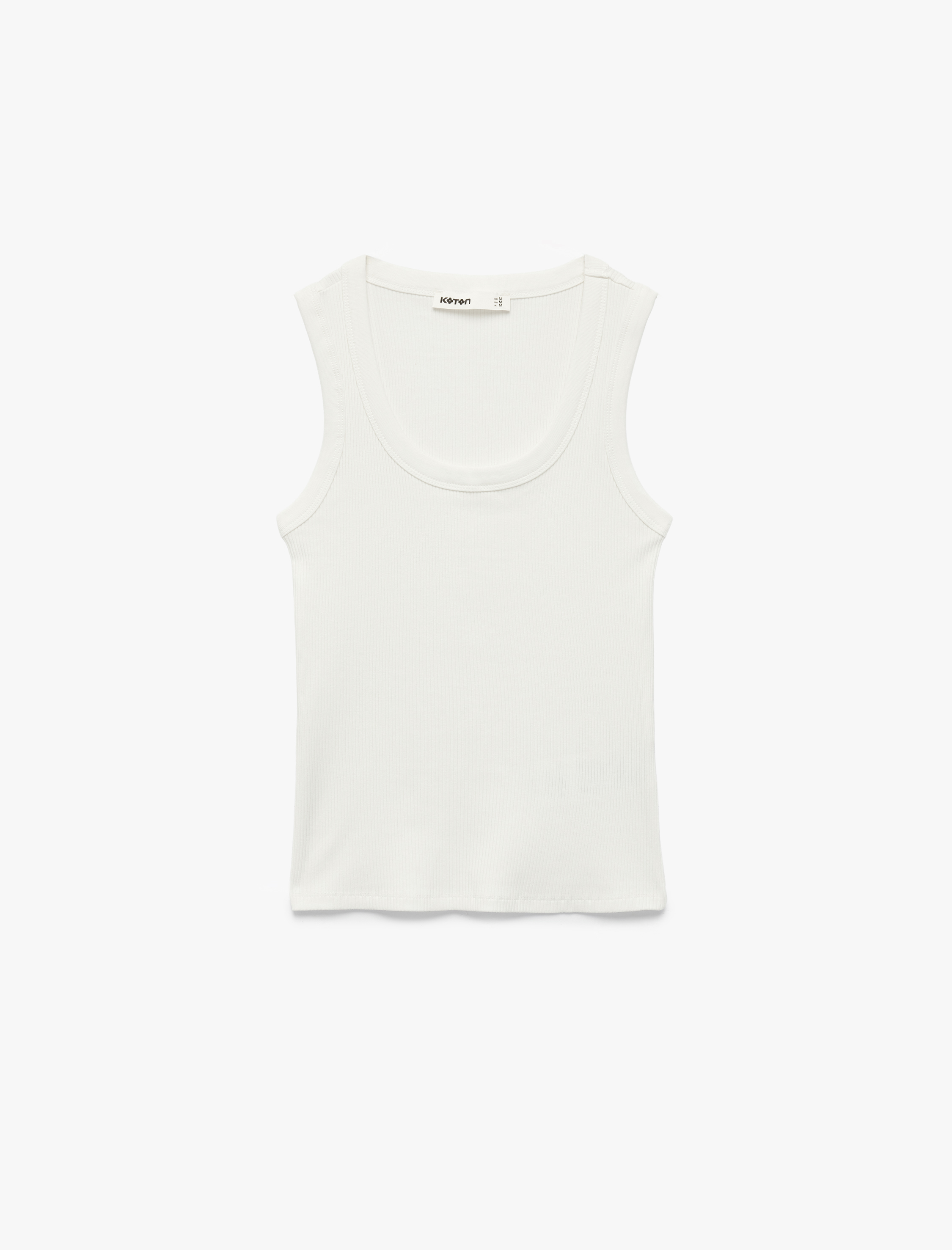   Pamuklu U Yaka Slim Fit Atlet