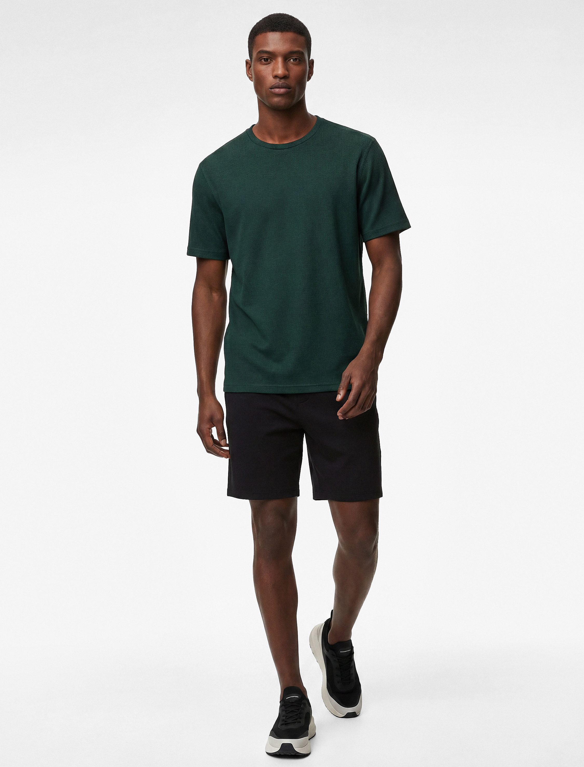   Kısa Kollu Regular Fit Bisiklet Yaka Basic Spor Tişört