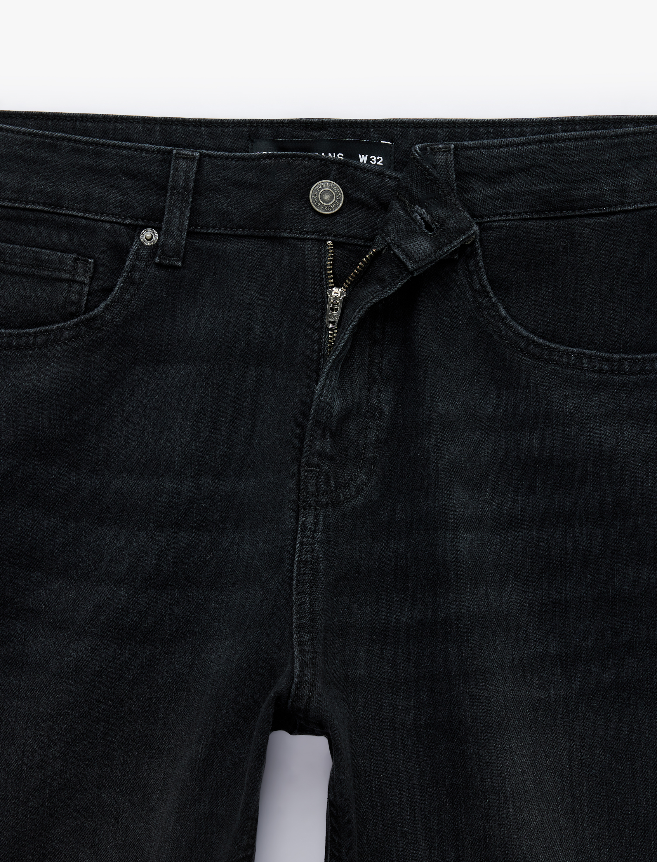   Normal Bel Pamuklu Cepli Bermuda Slim Fit Jean Şort
