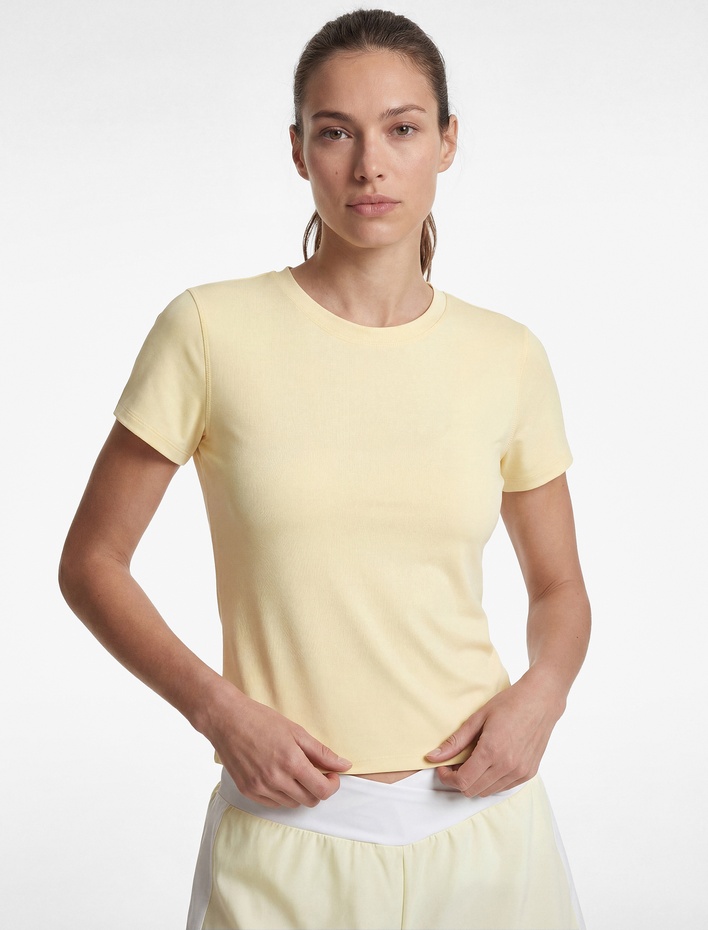  Slim Fit Kısa Kollu Bisiklet Yaka Spor Tişört