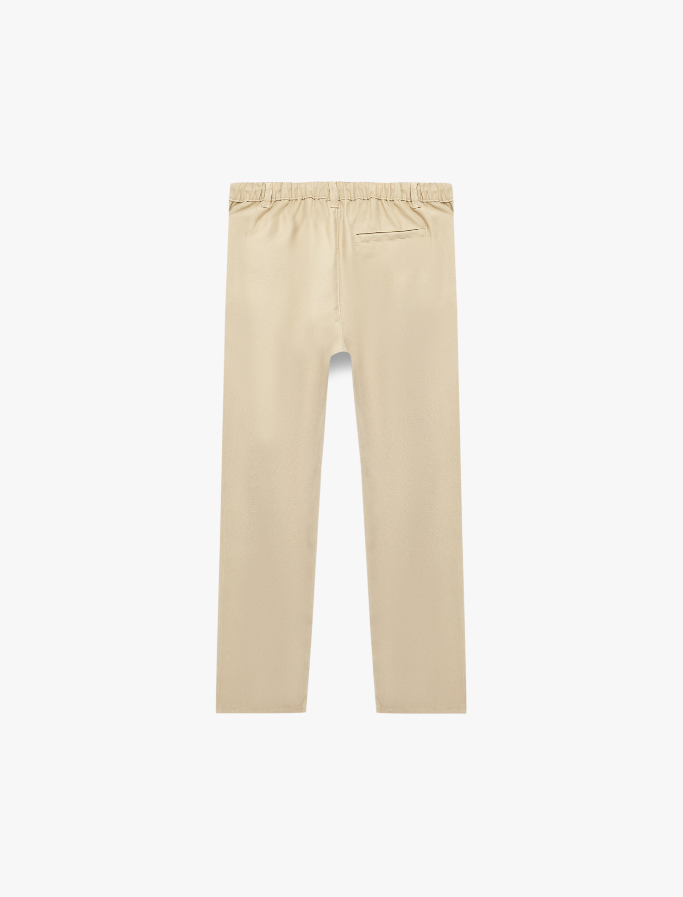  Erkek Çocuk Beli Lastikli Düğmeli Viskon Basic Pantolon