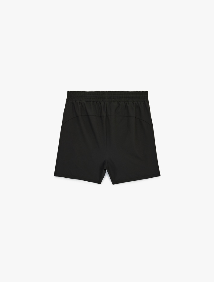  Beli Lastikli Basic Şort