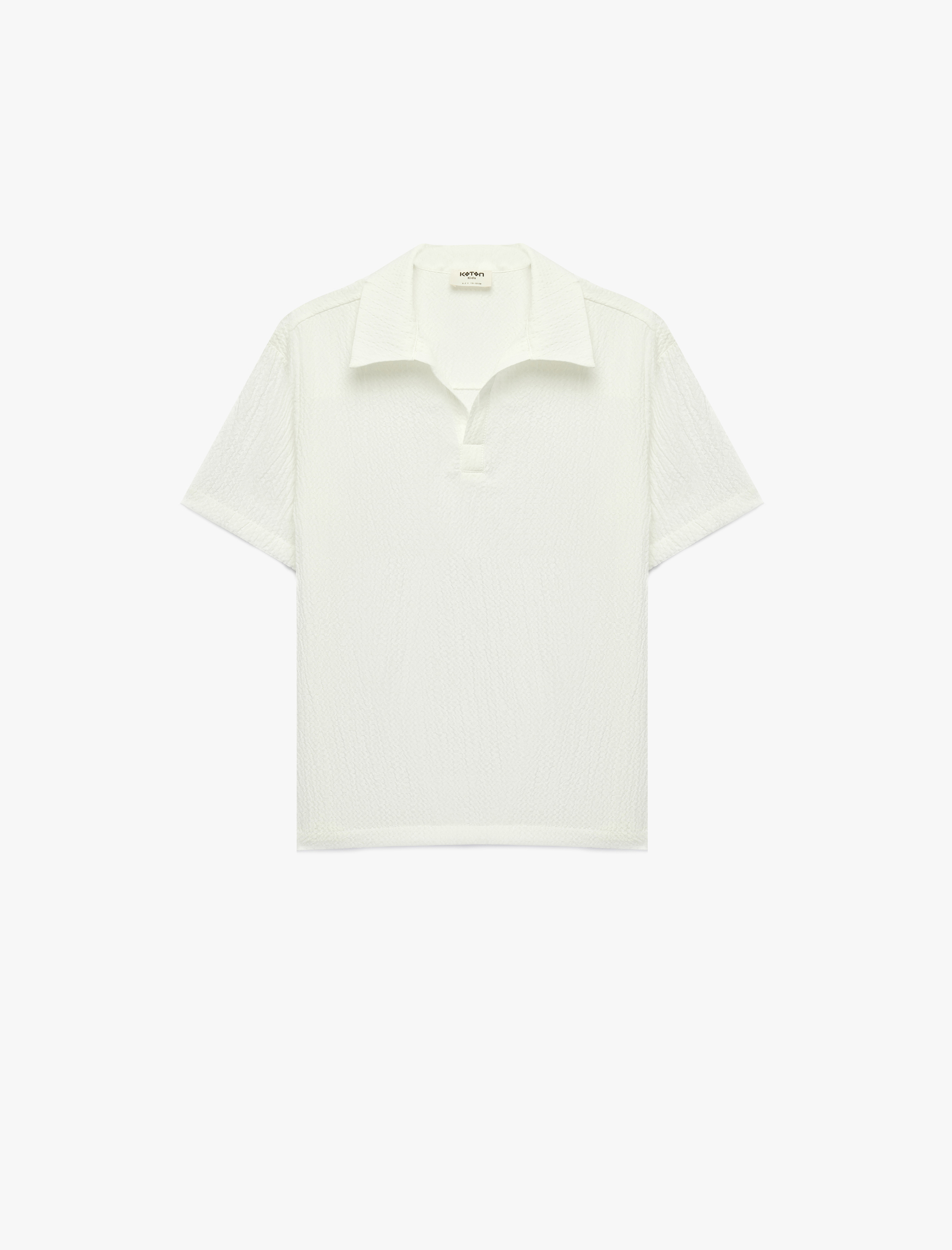  Erkek Çocuk Basic Kısa Kollu Oversize Polo Yaka Gömlek