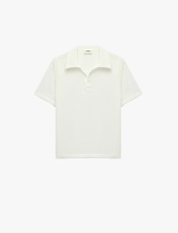 Basic Kısa Kollu Oversize Polo Yaka Gömlek