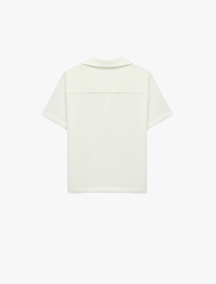 Erkek Çocuk Basic Kısa Kollu Oversize Polo Yaka Gömlek