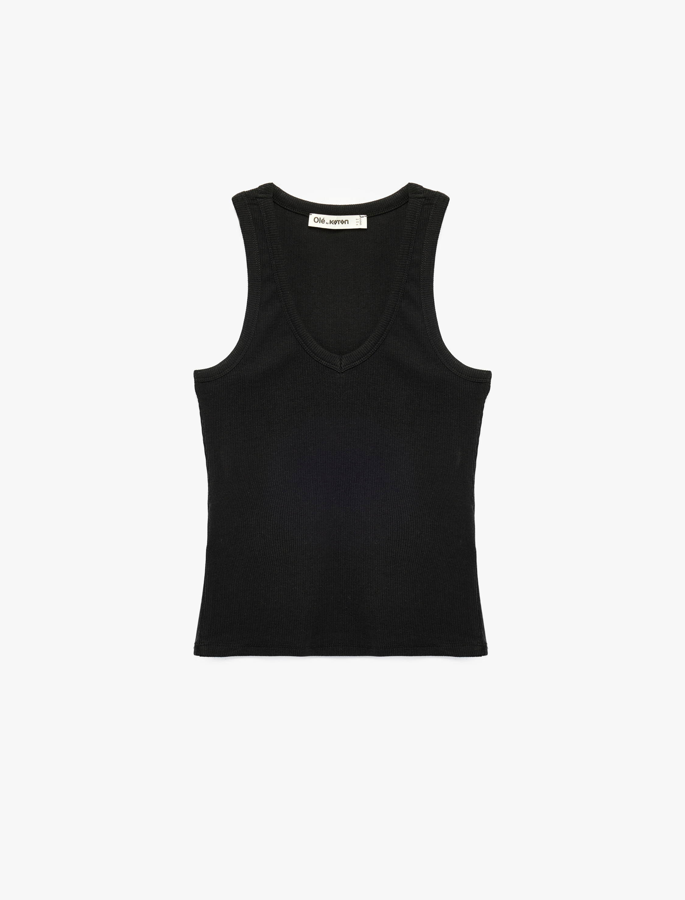   Kaşkorse Modal Karışımlı V Yaka Kolsuz Slim Fit Atlet