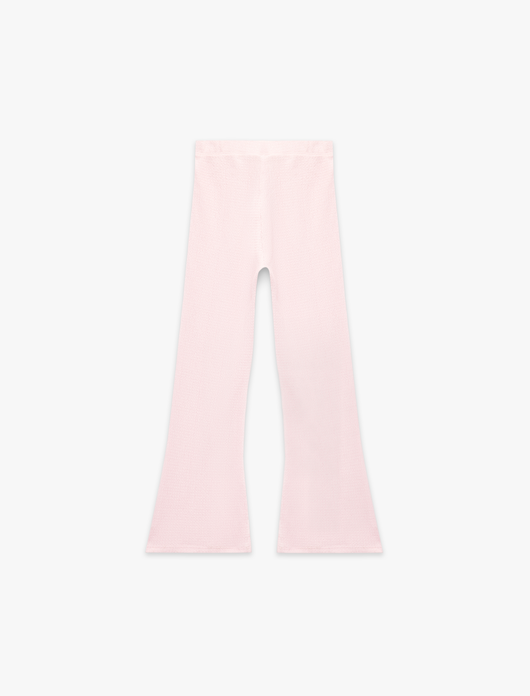  Kız Çocuk Bürümcük Kumaş Beli Lastikli İspanyol Paça Pantolon