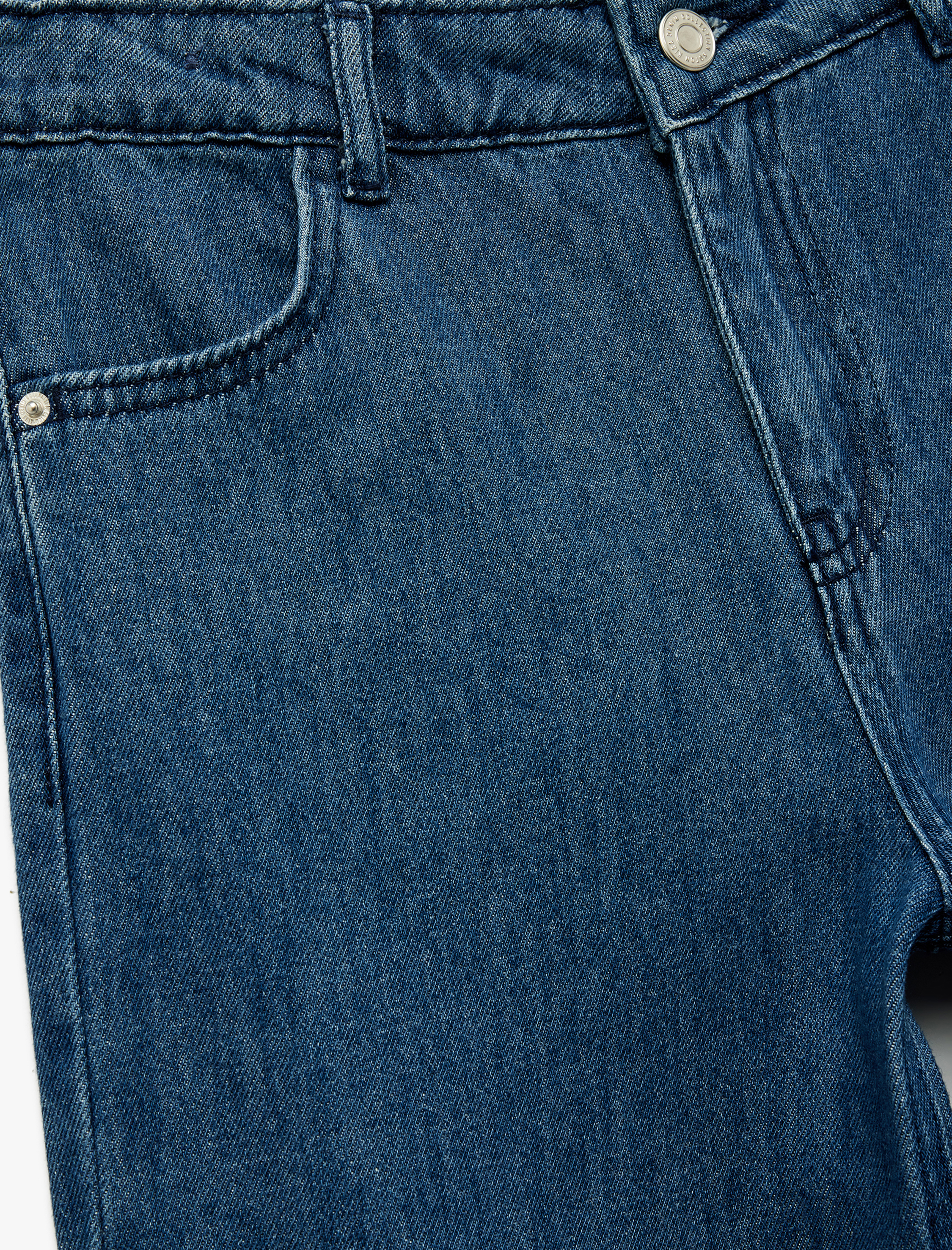  Erkek Çocuk Pamuklu Rahat Kesim Denim Pantolon