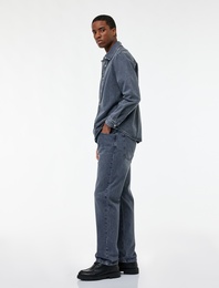 Normal Bel Vintage Straight Fit Jean Pantolon