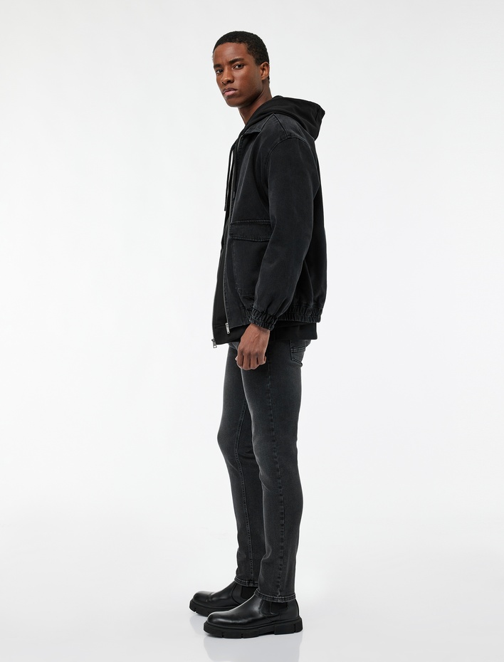  Pamuklu Normal Bel 5 Cepli Skinny Fit Jean Pantolon