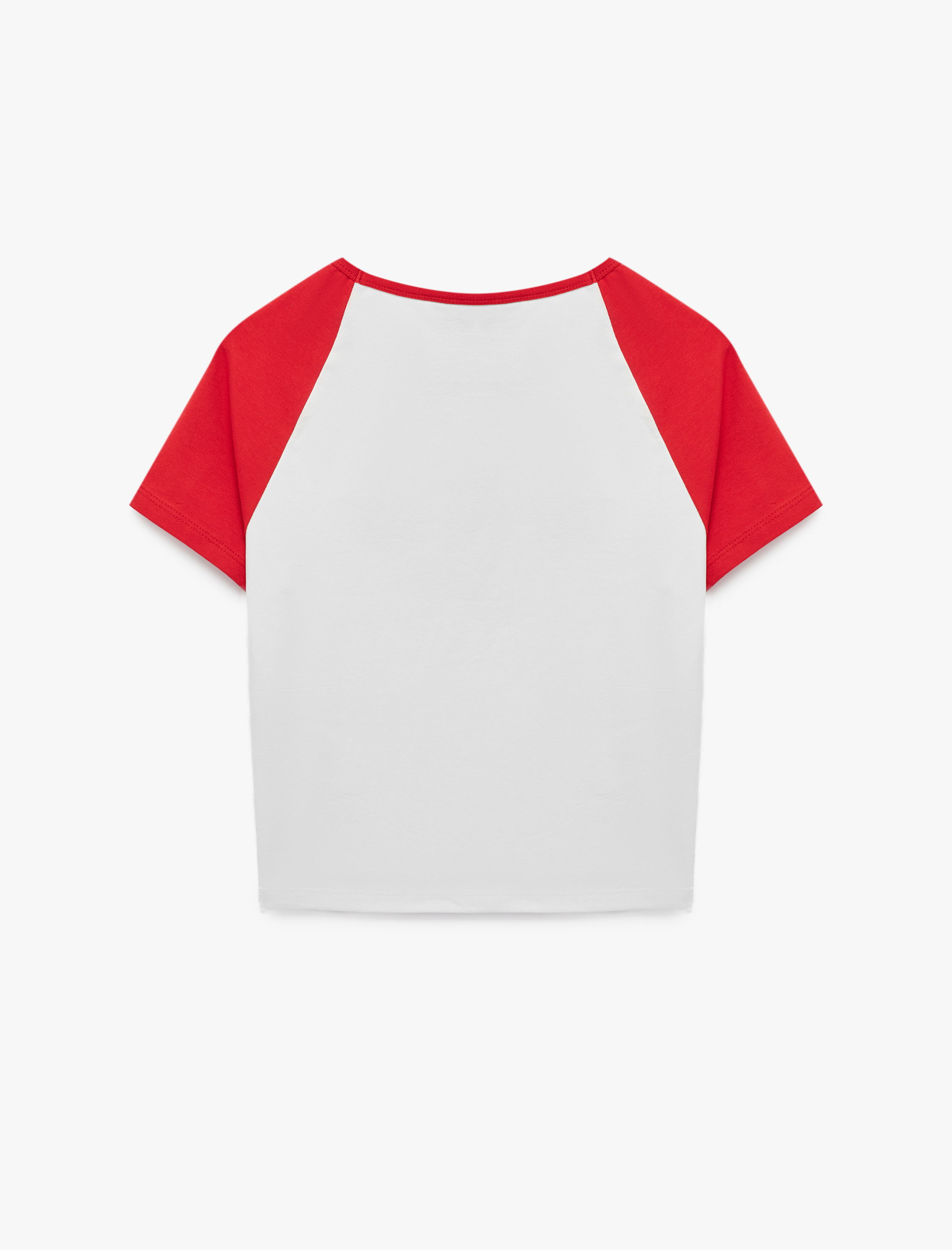   Pamuklu Slim Fit Kısa Kollu Bisiklet Yaka Baskılı Spor Tişört