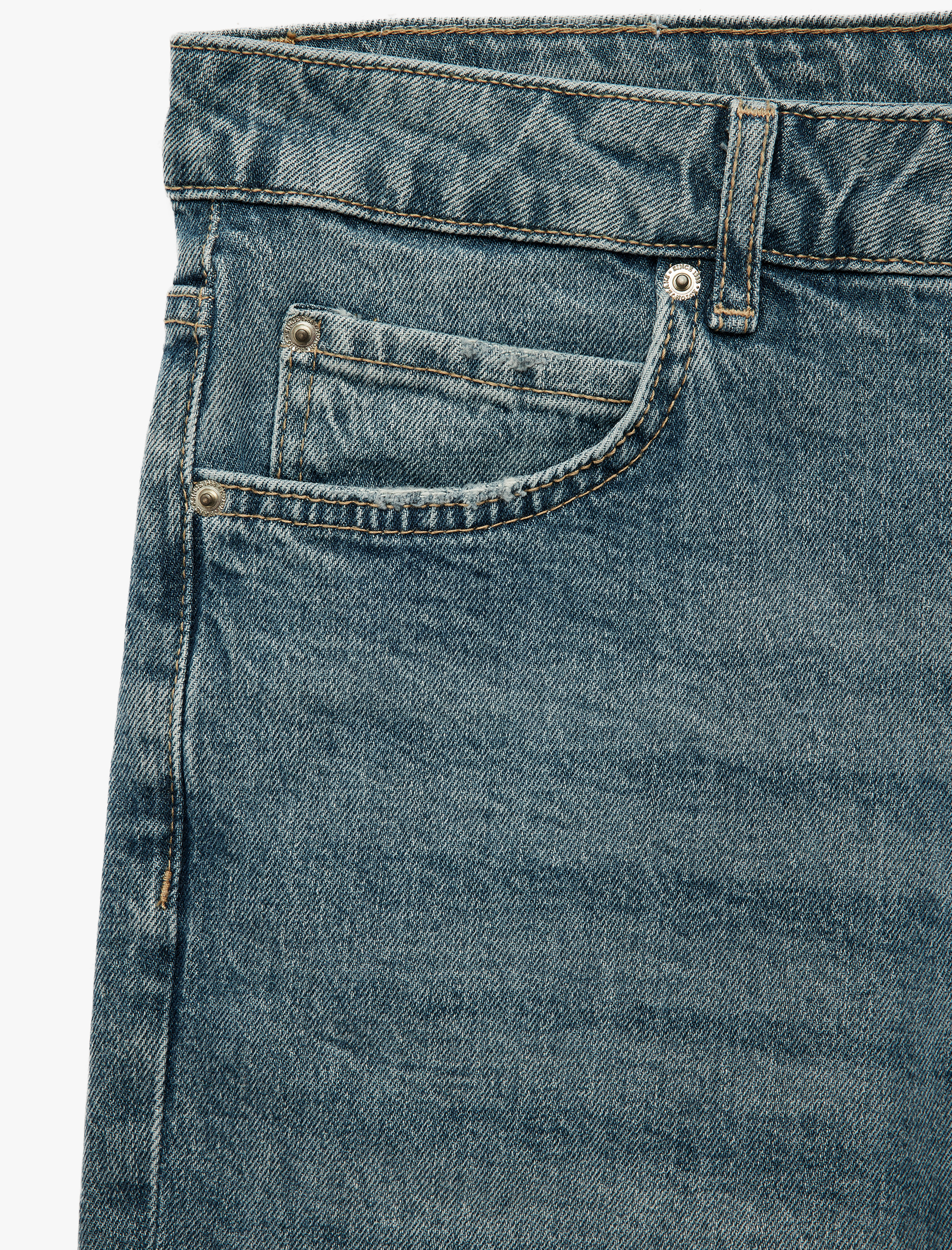   Pamuklu Normal Bel Cepli Slim Fit Jean Şort