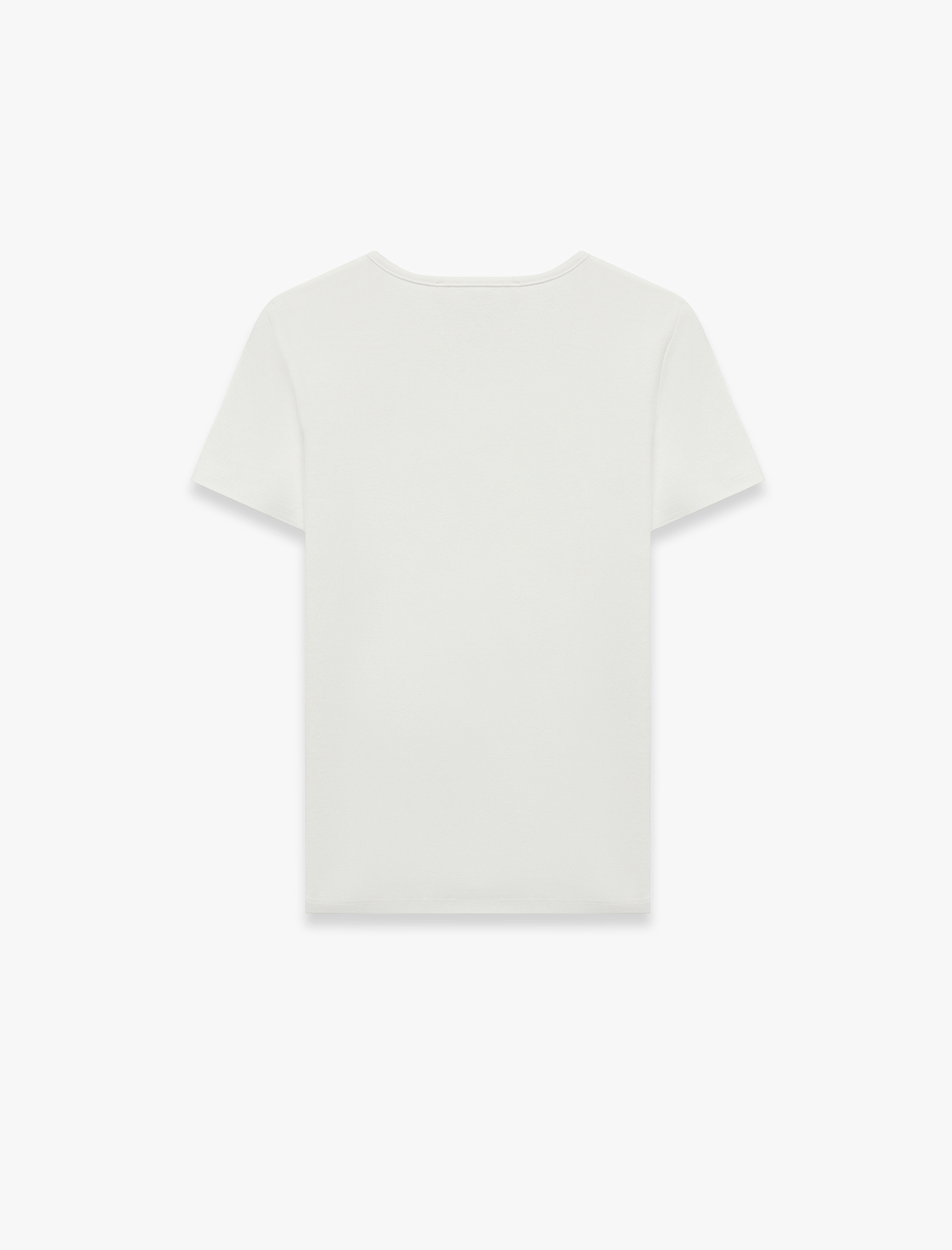   Slim Fit Pamuklu Kısa Kollu Bisiklet Yaka Çiçek Baskılı Tişört