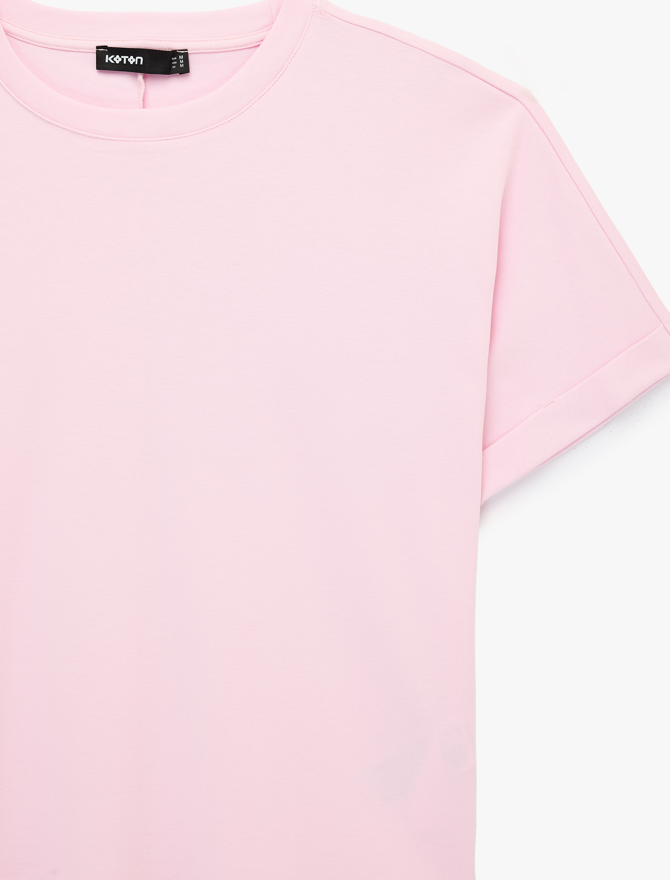   Pamuklu Regular Fit Kısa Kollu Bisiklet Yaka Basic Tişört