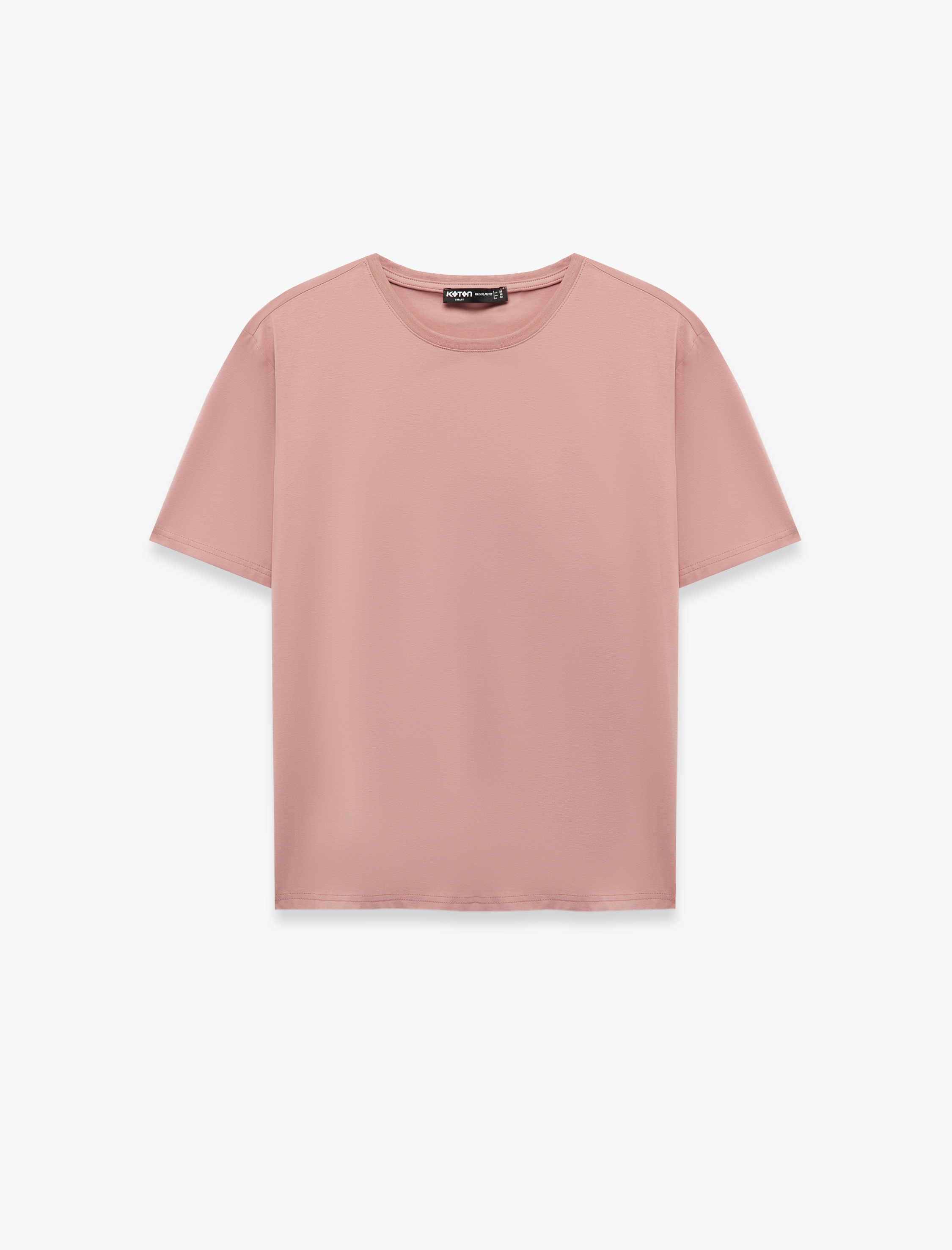   Pamuklu Regular Fit Bisiklet Yaka Kısa Kollu Basic Tişört