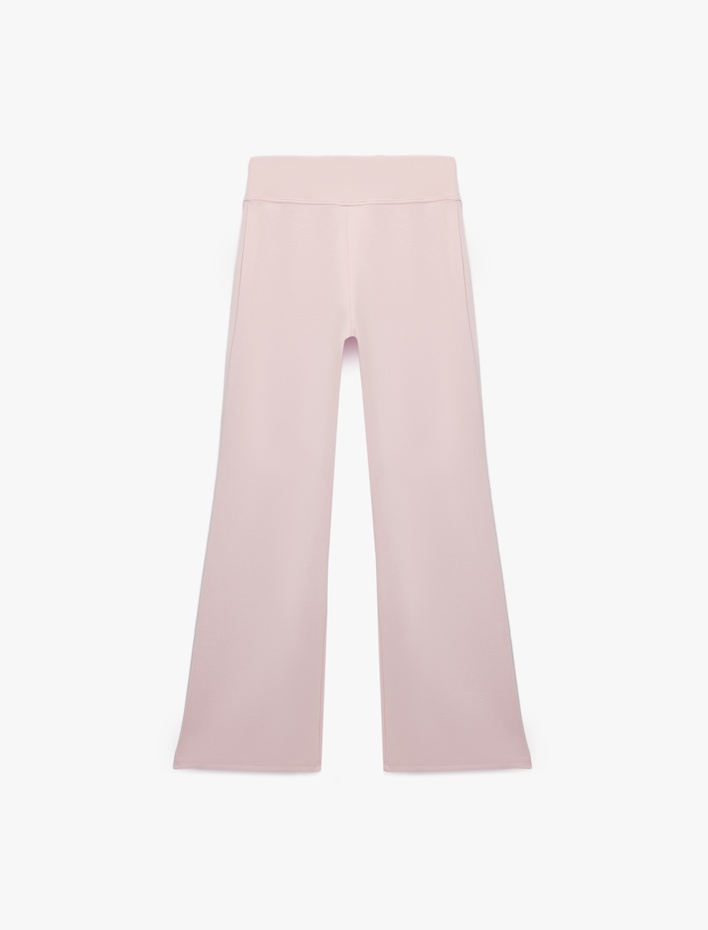  Viskon Modal Karışımlı İspanyol Paça Pantolon